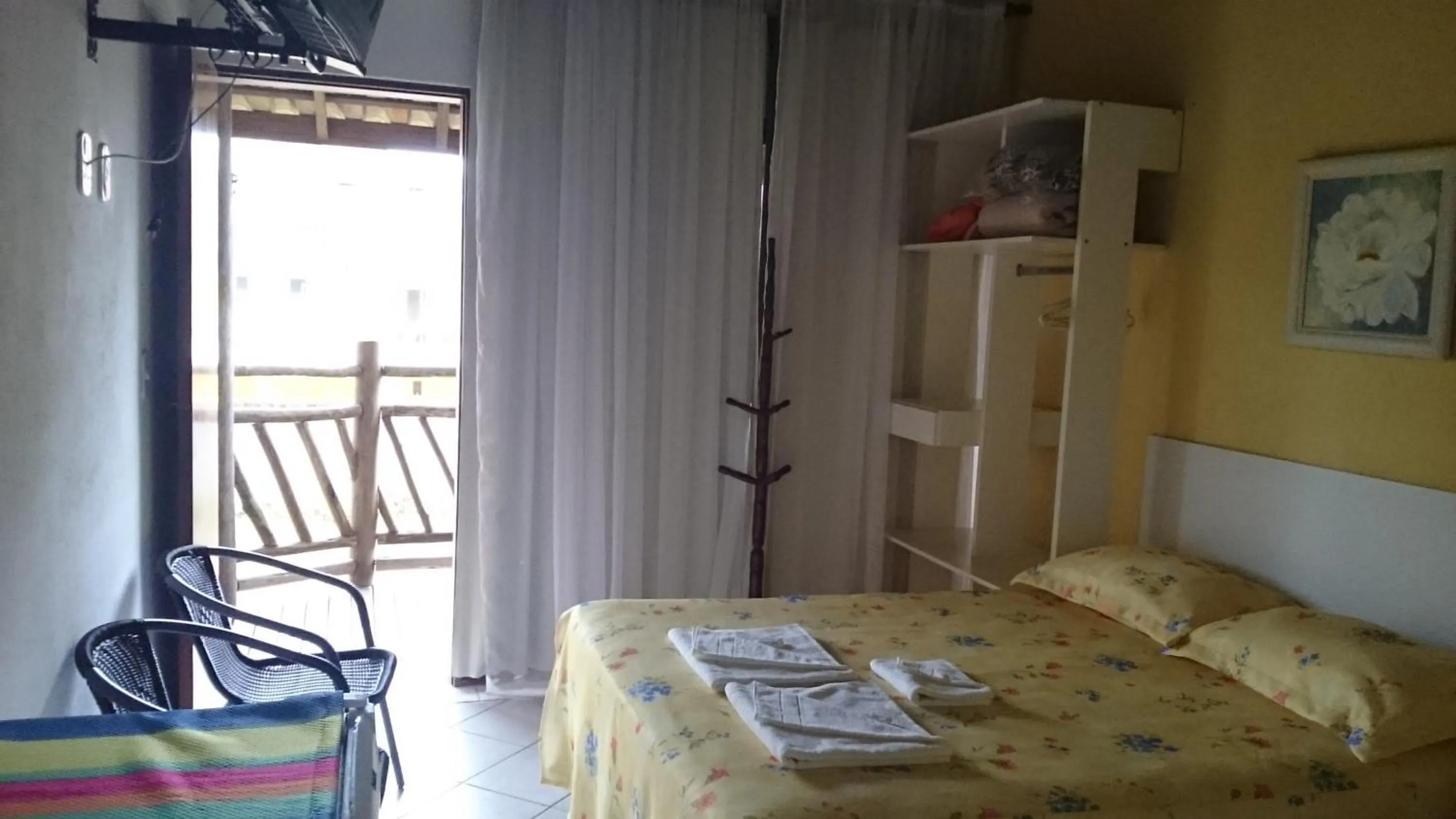 Bed in Pousada Água Marinha