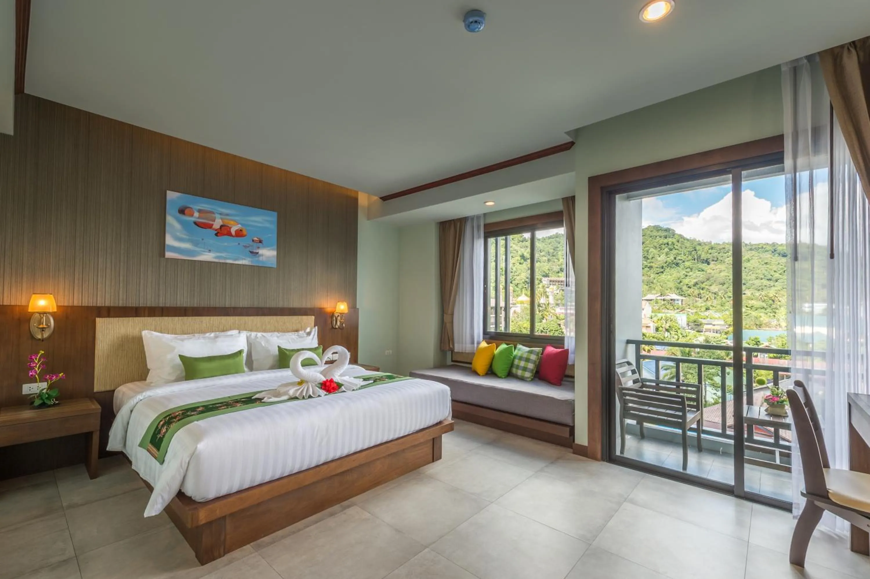 Bed in Andaman Breeze Resort