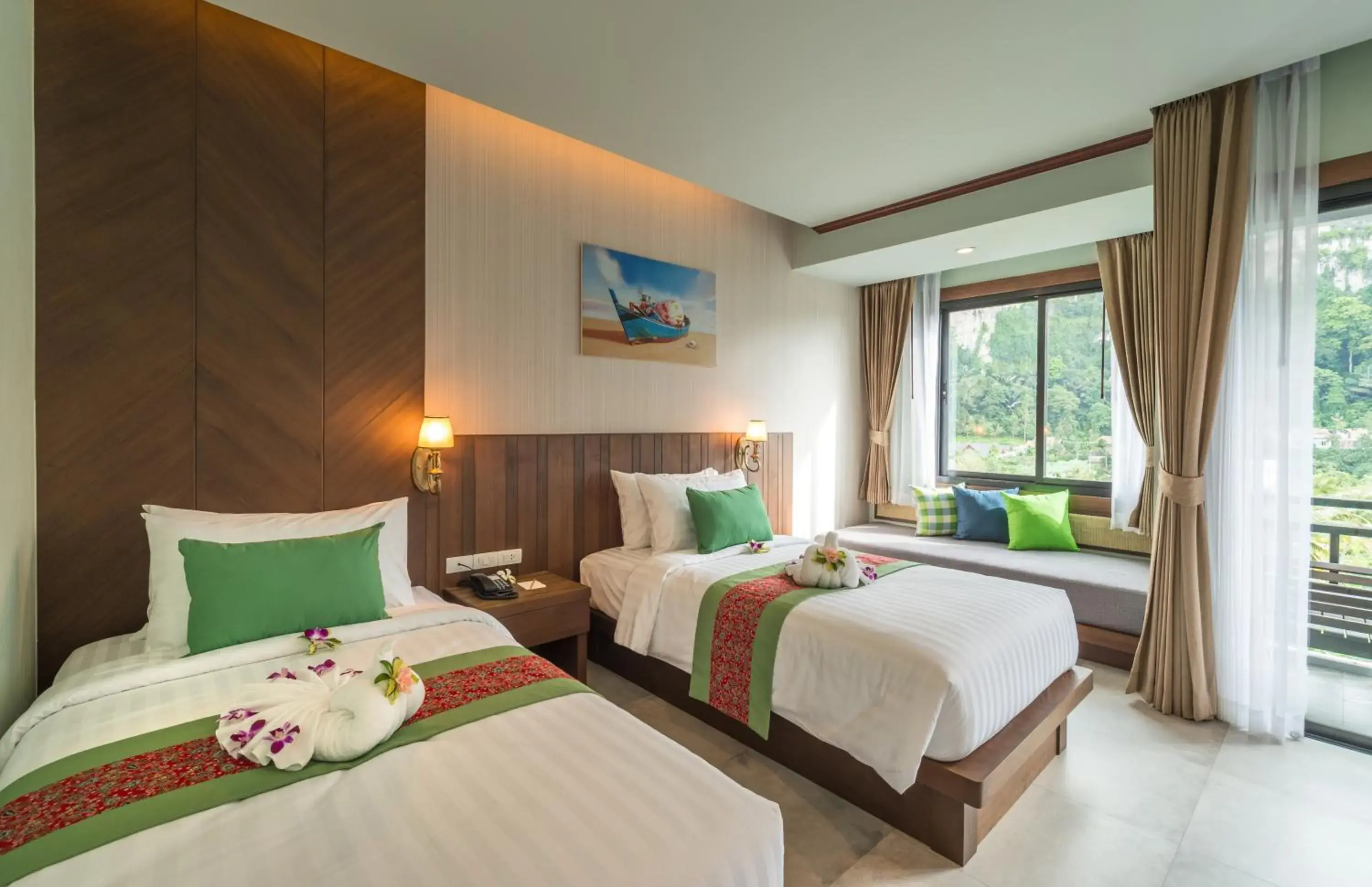 Deluxe Double or Twin Room with Cliff View in Andaman Breeze Resort Deluxe Double or Twin Room with Cliff View in Andaman Breeze Resort