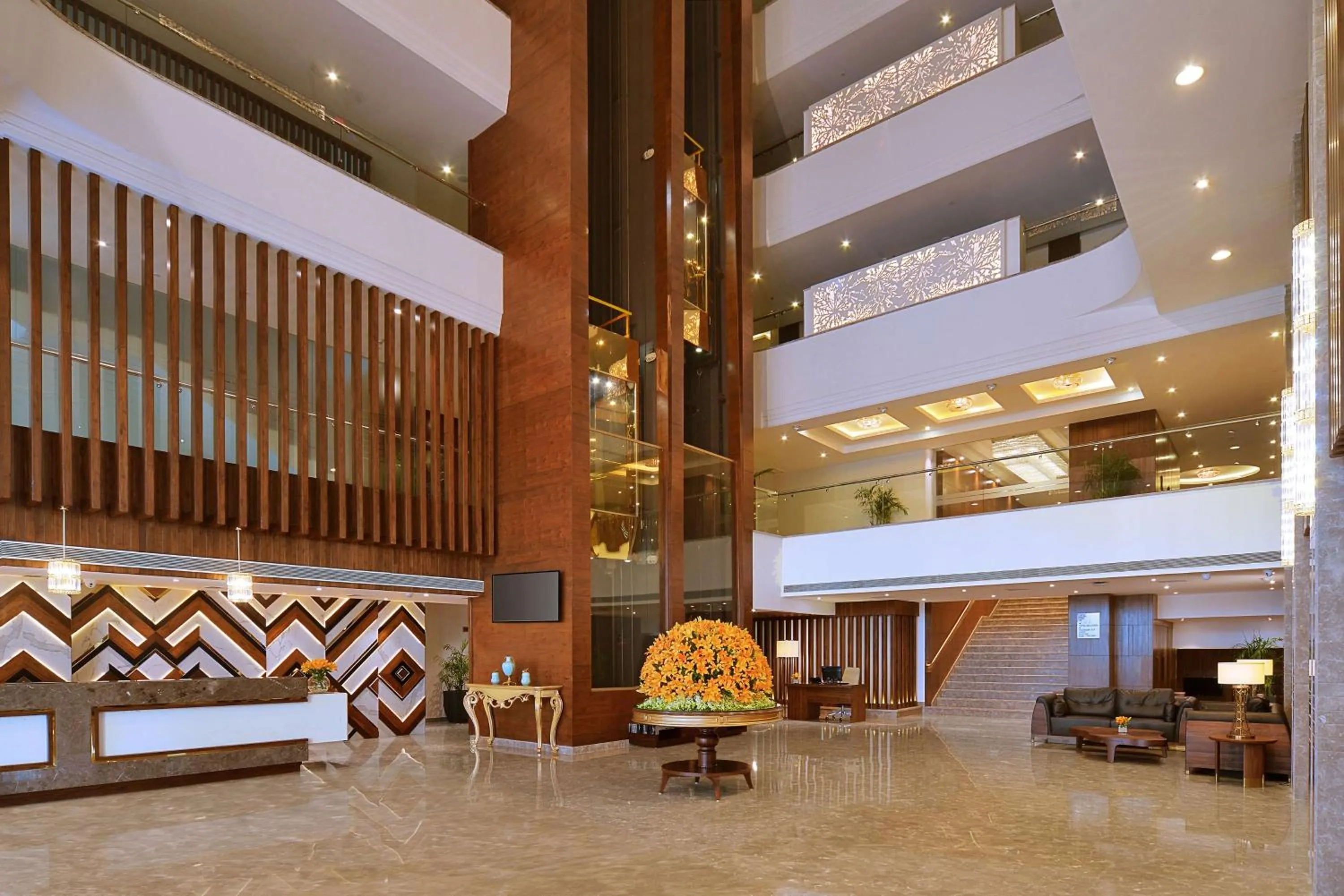 Lobby or reception in Radisson Chandigarh Zirakpur