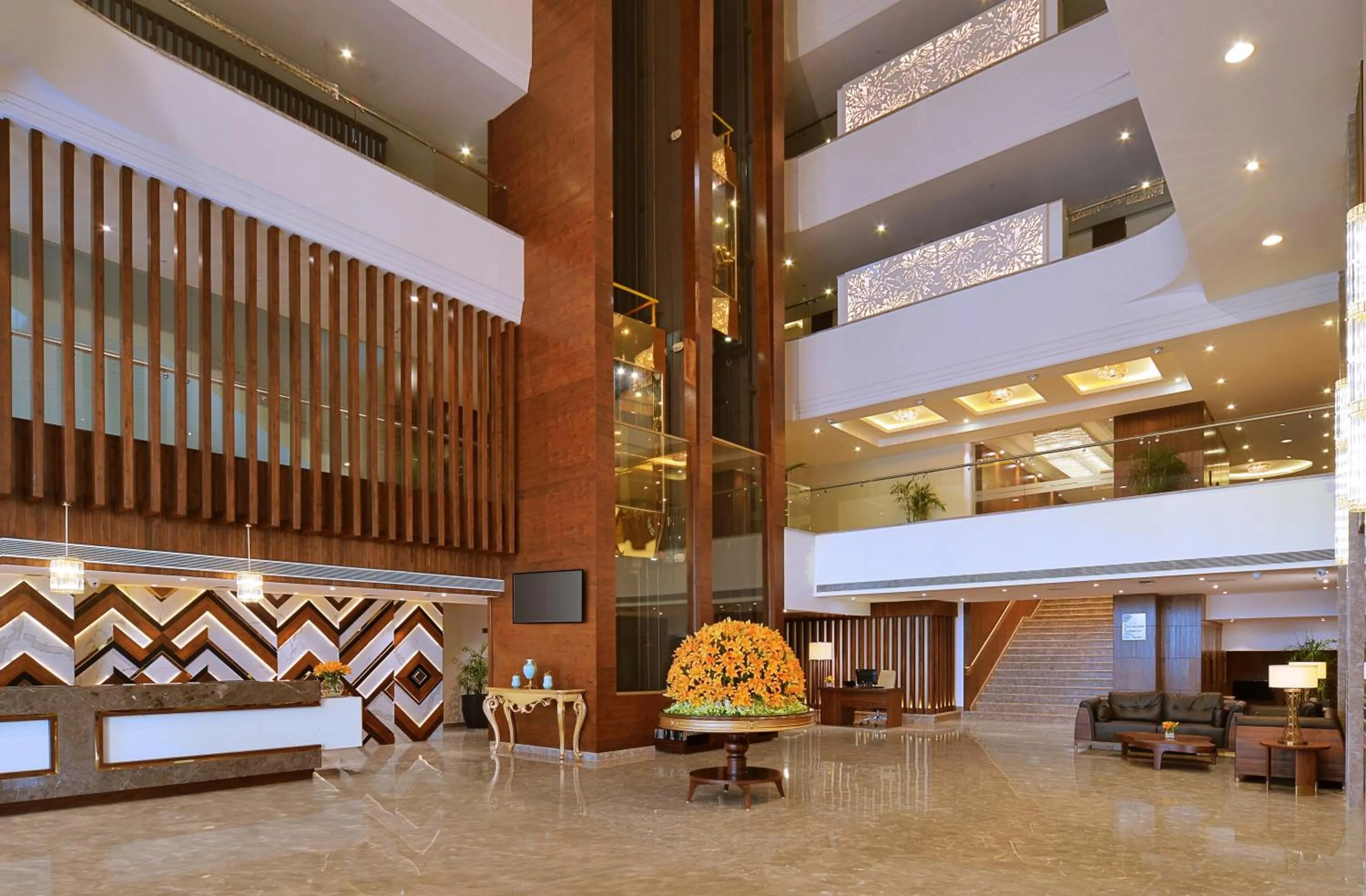 Lobby or reception in Radisson Chandigarh Zirakpur