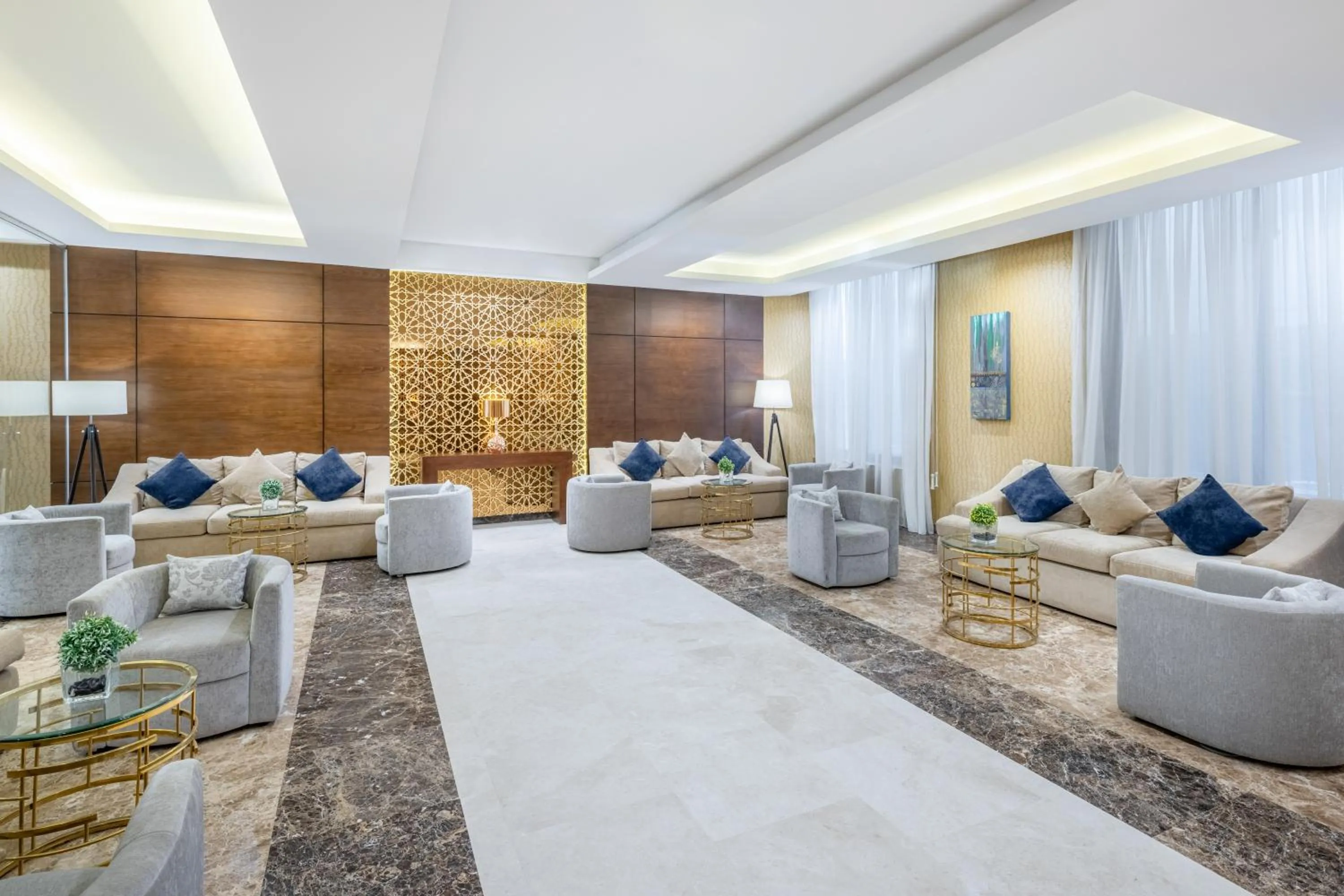 Seating area in Blue Coral Hotel