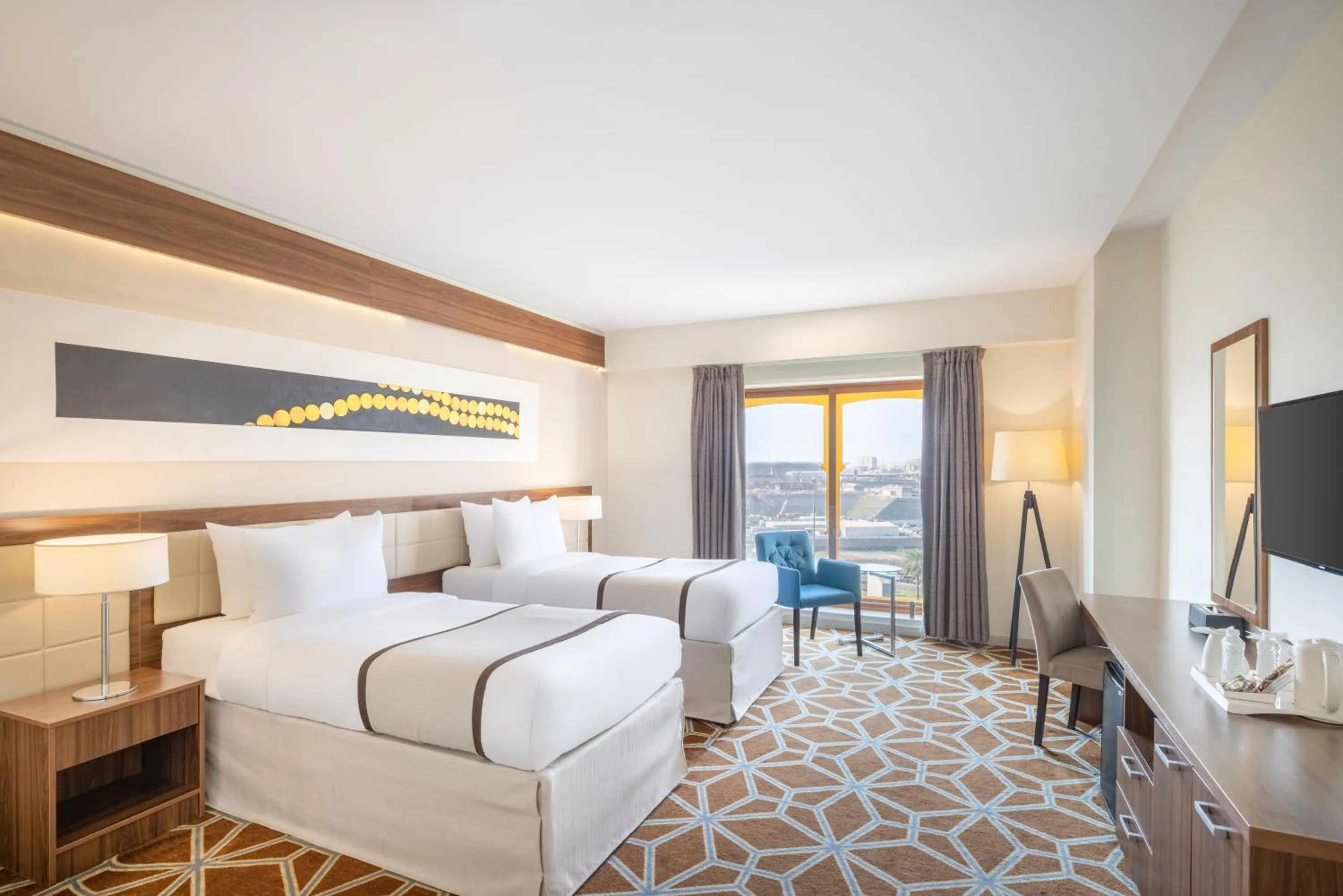 Bed in Blue Coral Hotel