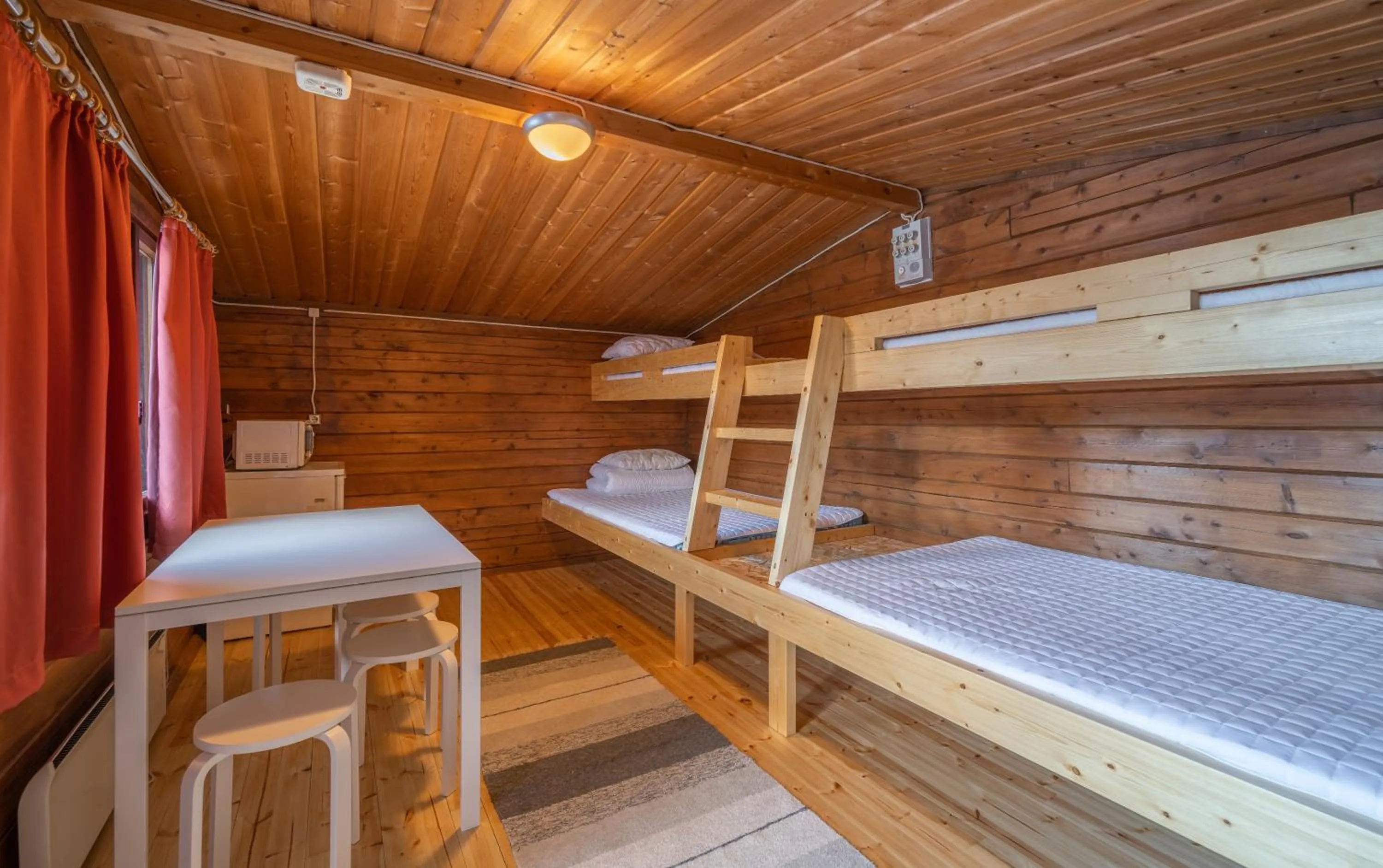 Bed in Ivalo River Camping