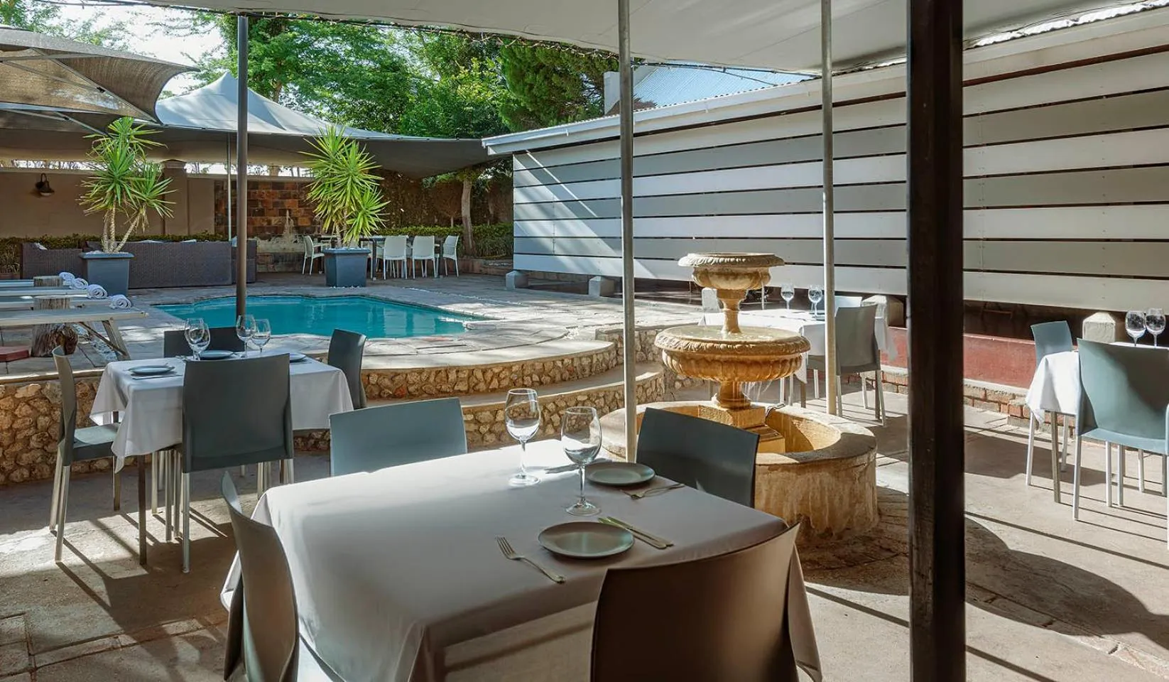 Pool view in Kakamas Hotel