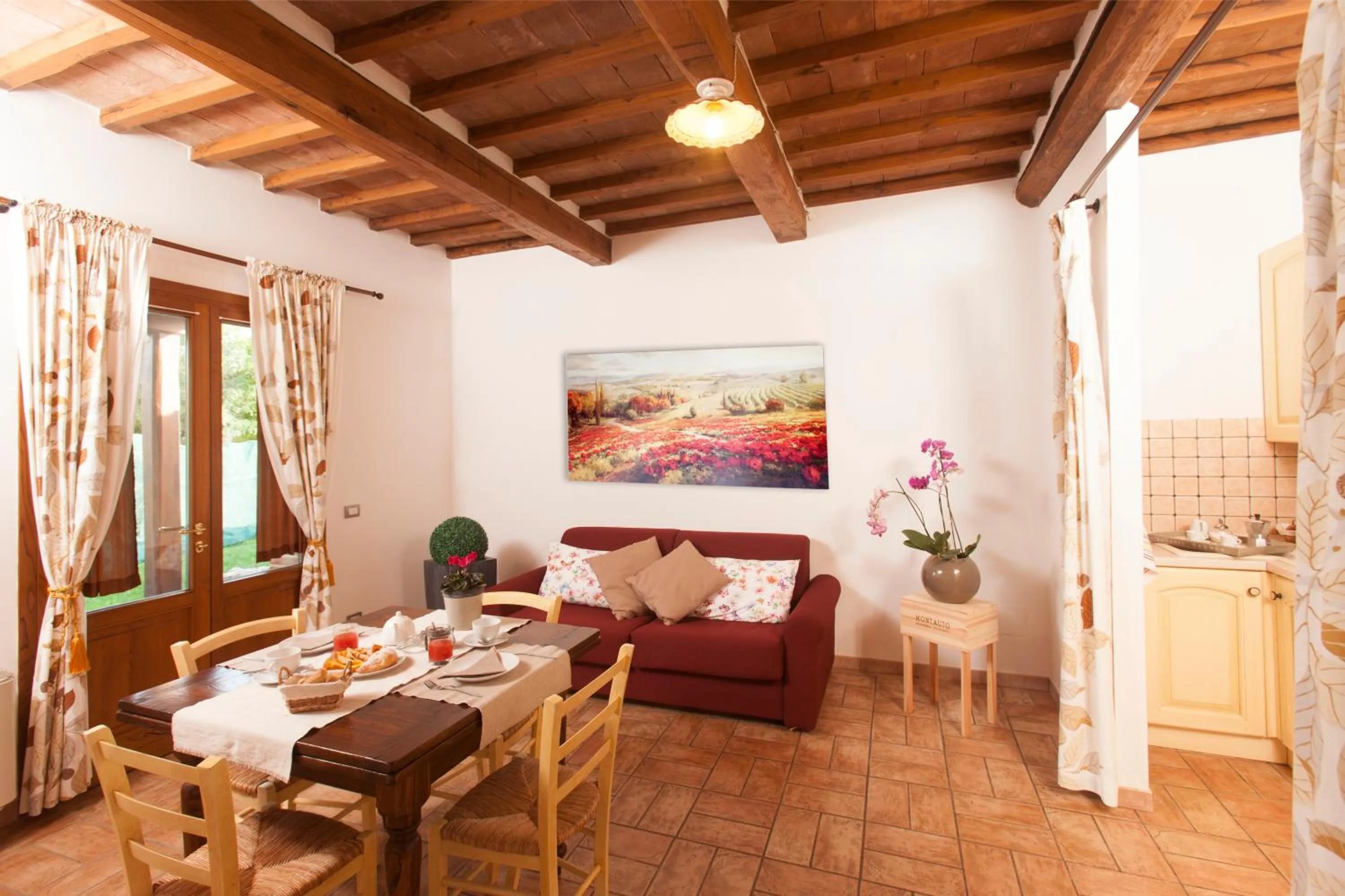 Kitchen or kitchenette in Bio Agriturismo Le Cascatelle