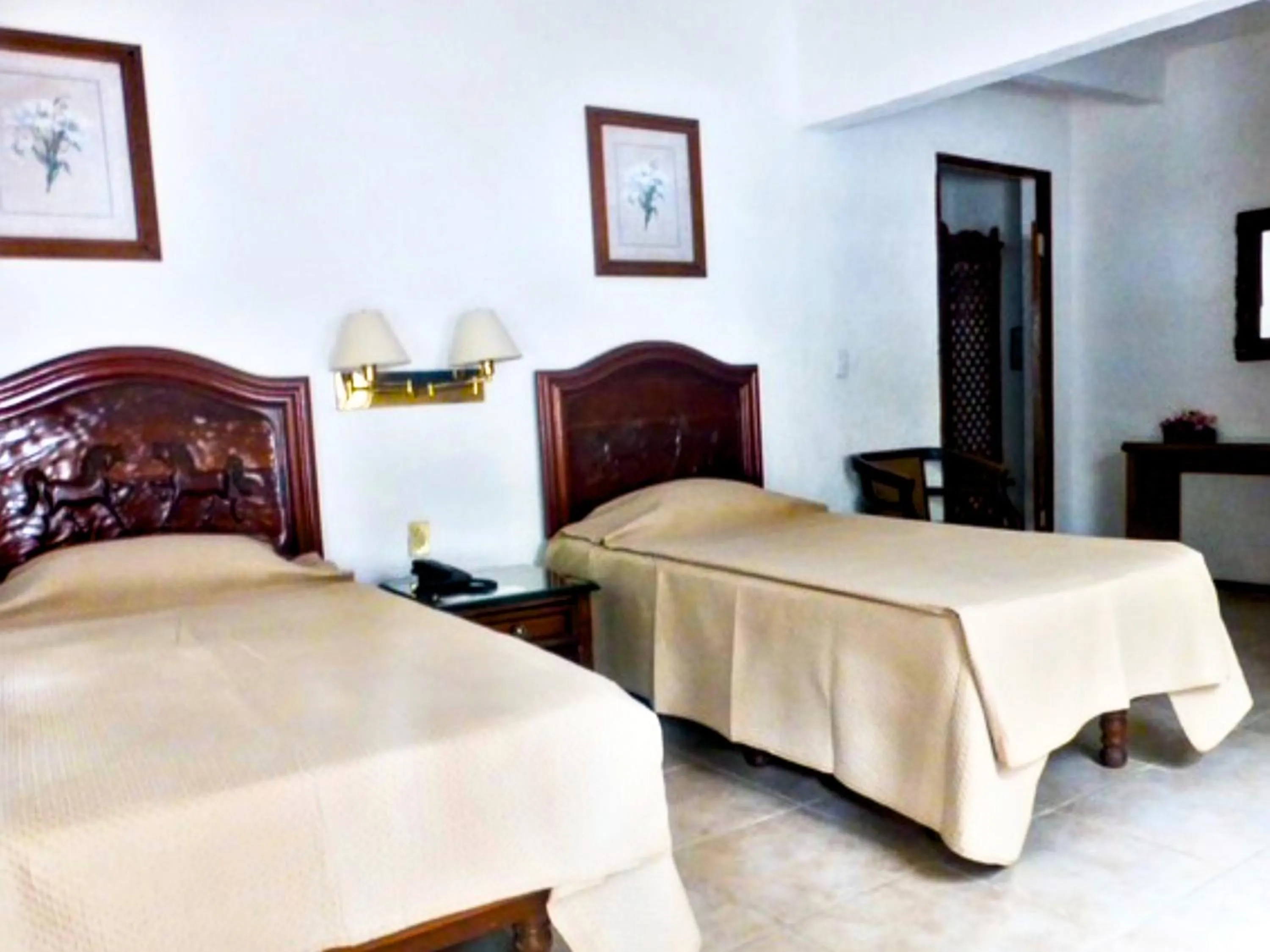 Bed in Hotel Bajo el Volcan