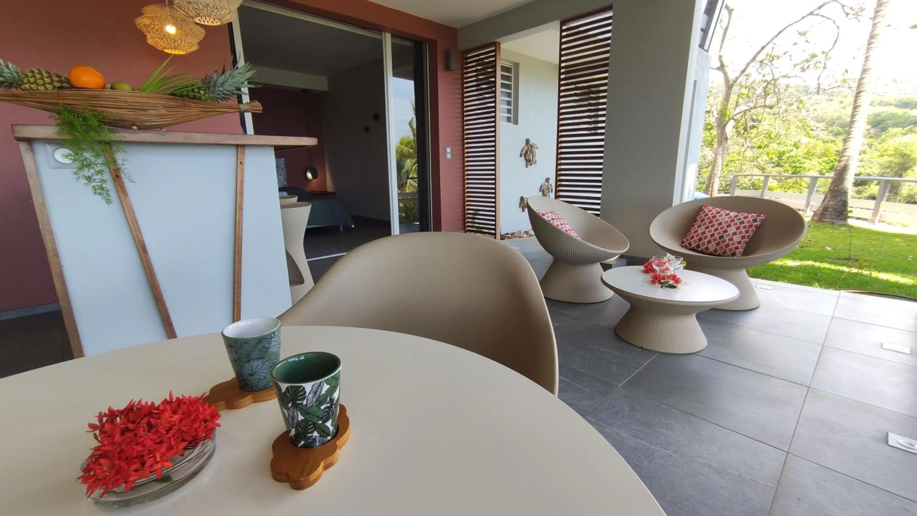 Seating area in Habitation Grande Anse Résidence hôtelière