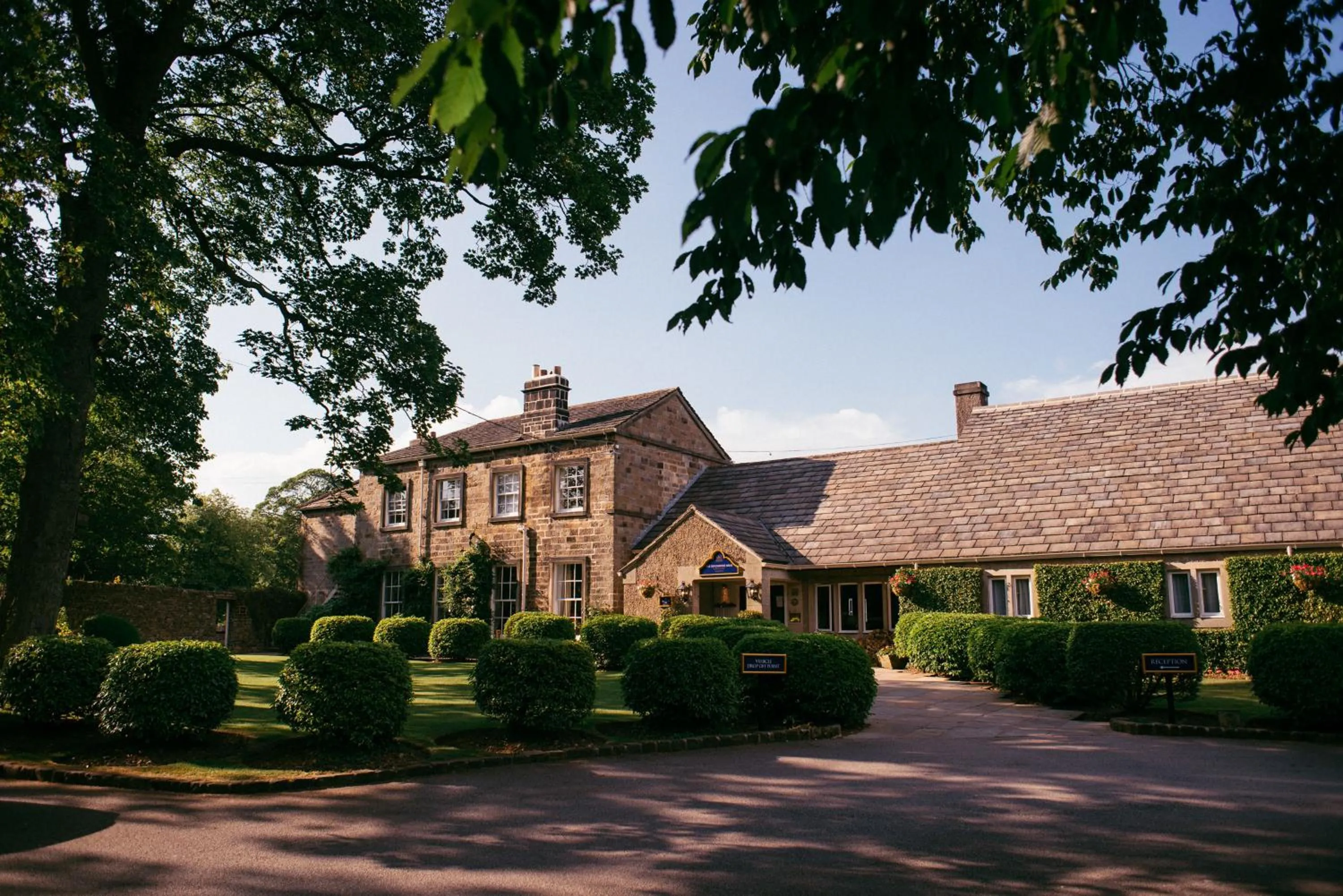 Facade/entrance in The Devonshire Arms Hotel at Bolton Abbey