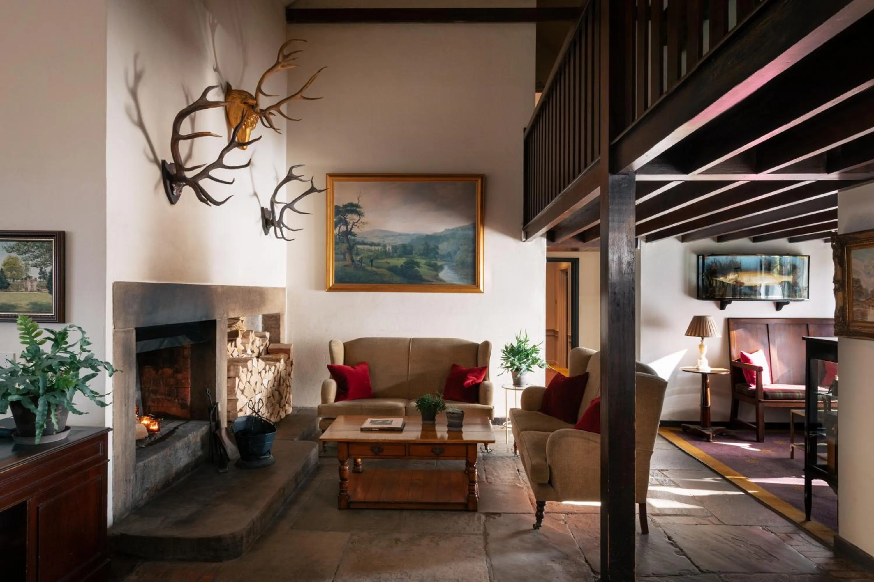 Lobby or reception in The Devonshire Arms Hotel at Bolton Abbey