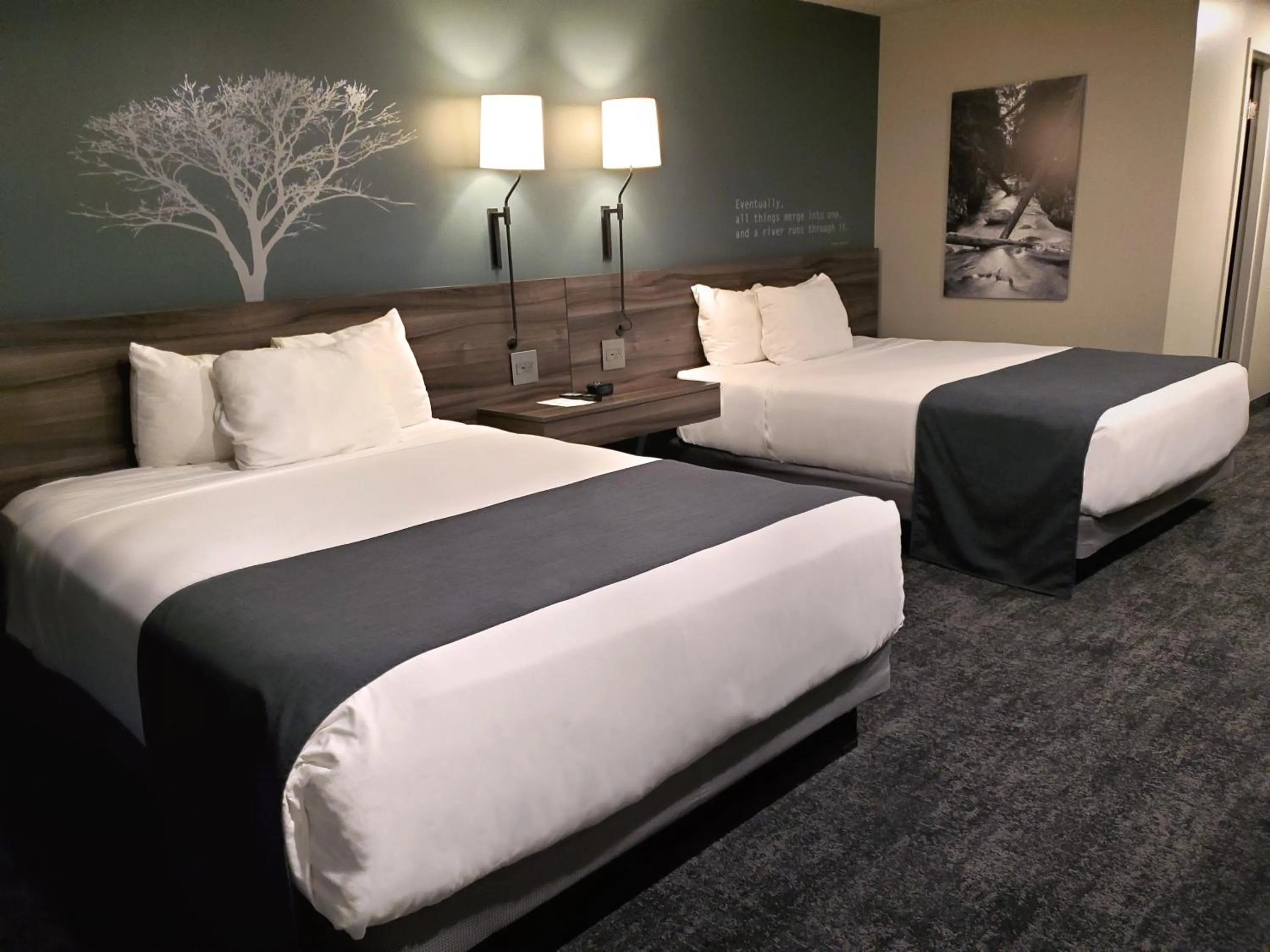 Bed in Ruby River Hotel