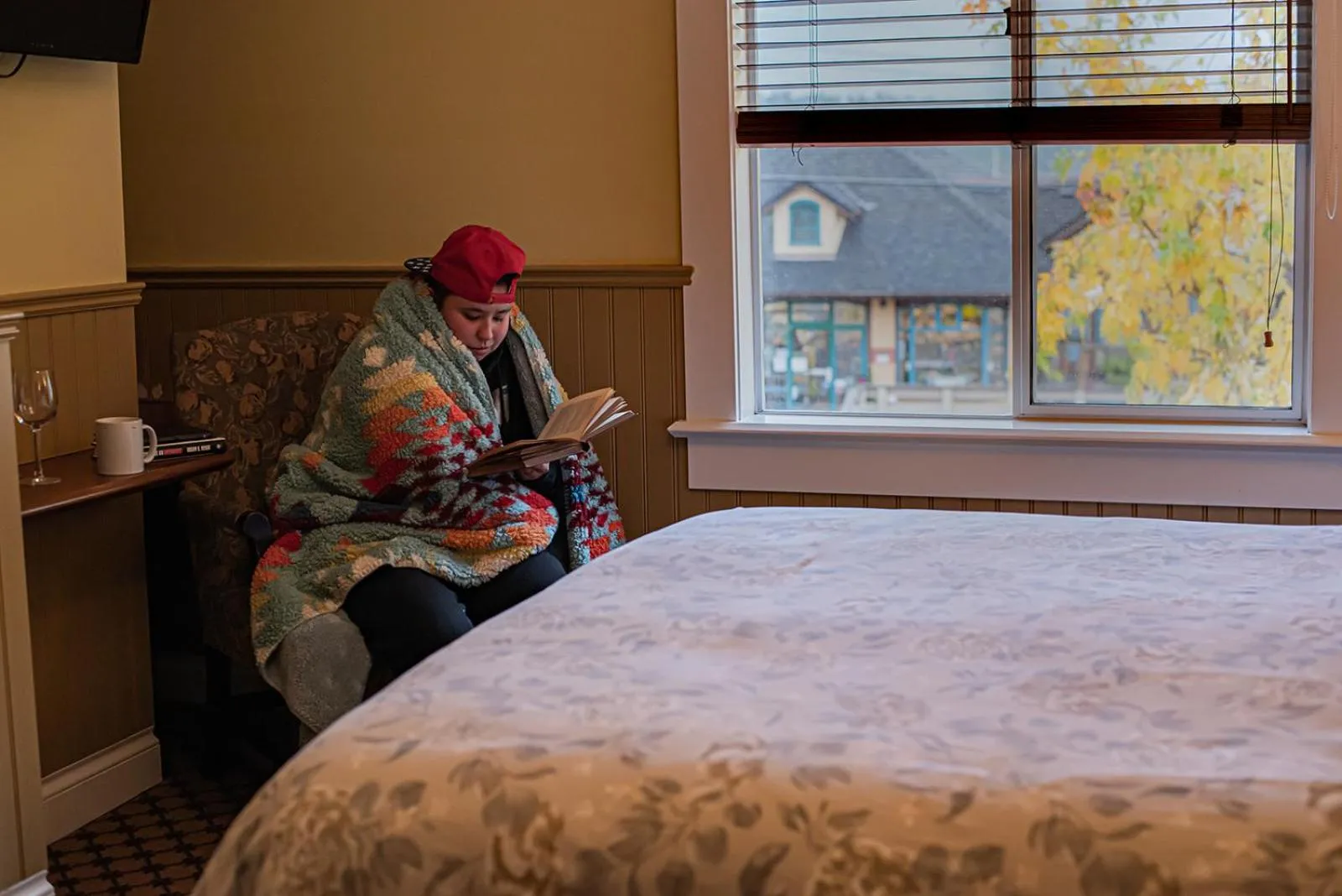 Bed in Salt Spring Inn