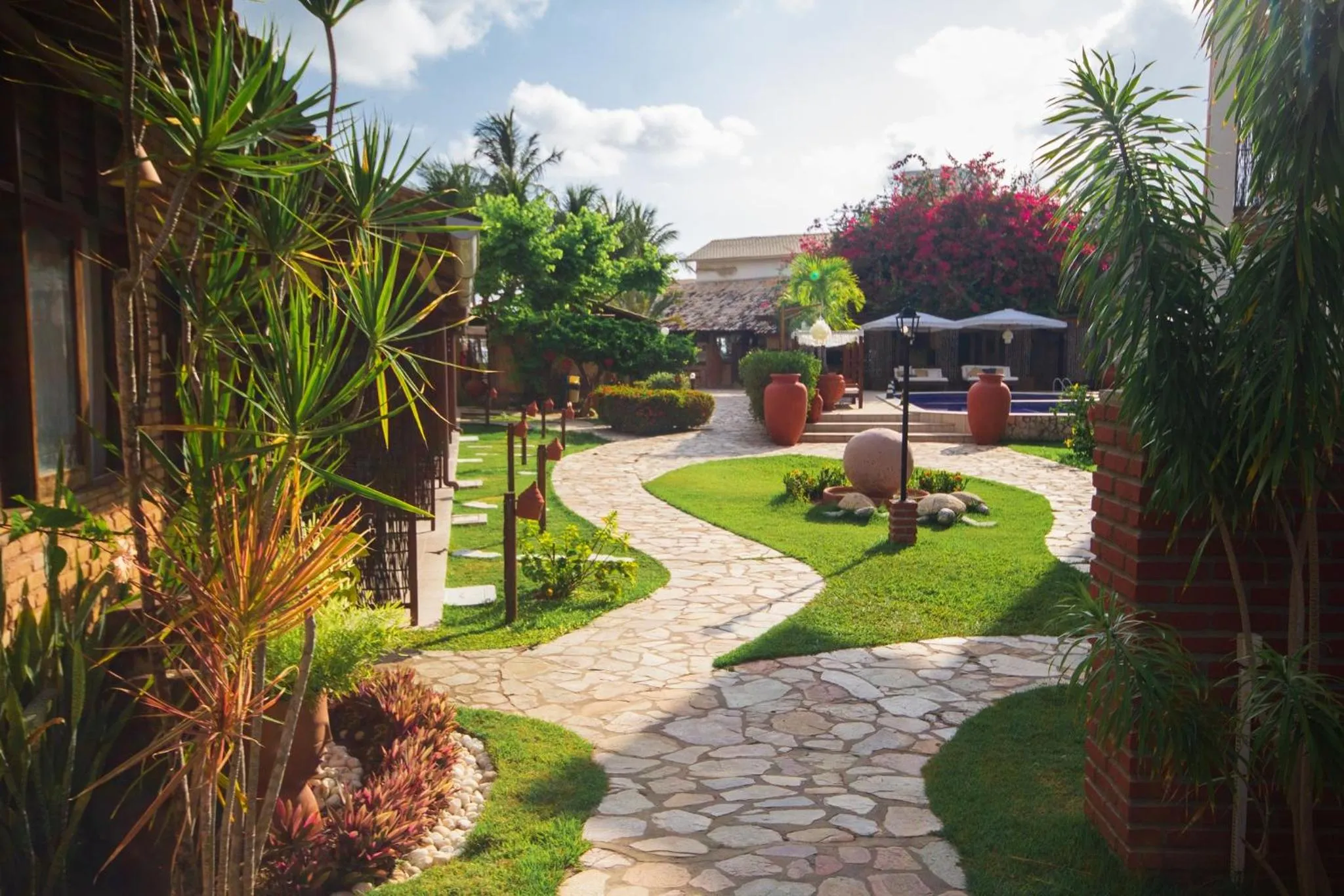 Garden in Pousada Encontro das Águas