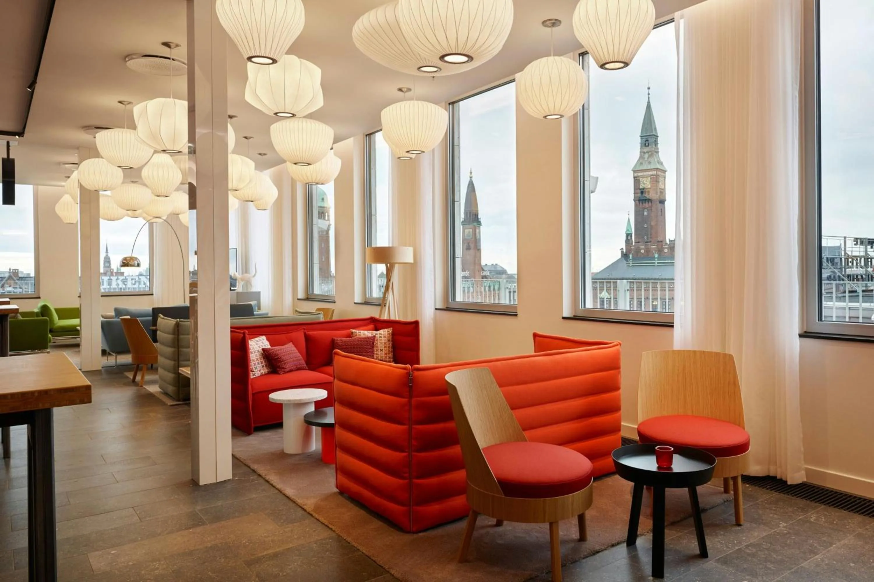 Lobby or reception in citizenM Copenhagen Radhuspladsen
