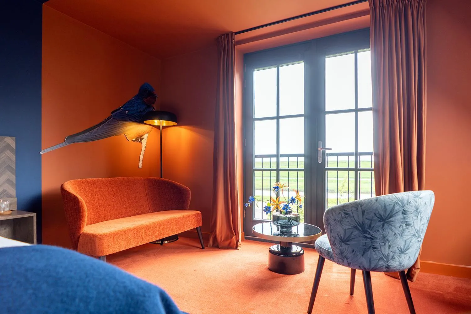 Seating area, Bed in Prins Hendrik Texel