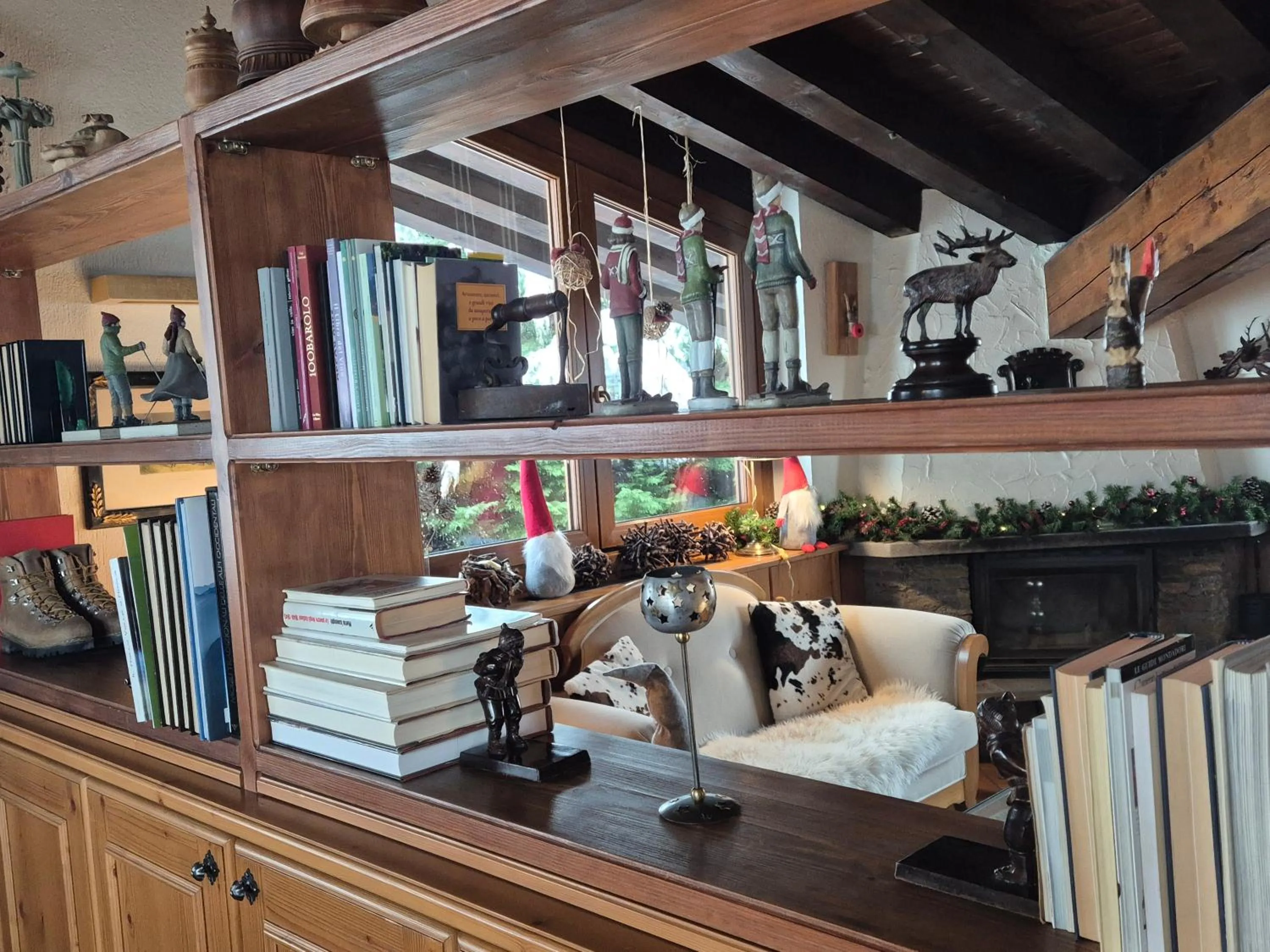 Library in Hotel Dente Del Gigante