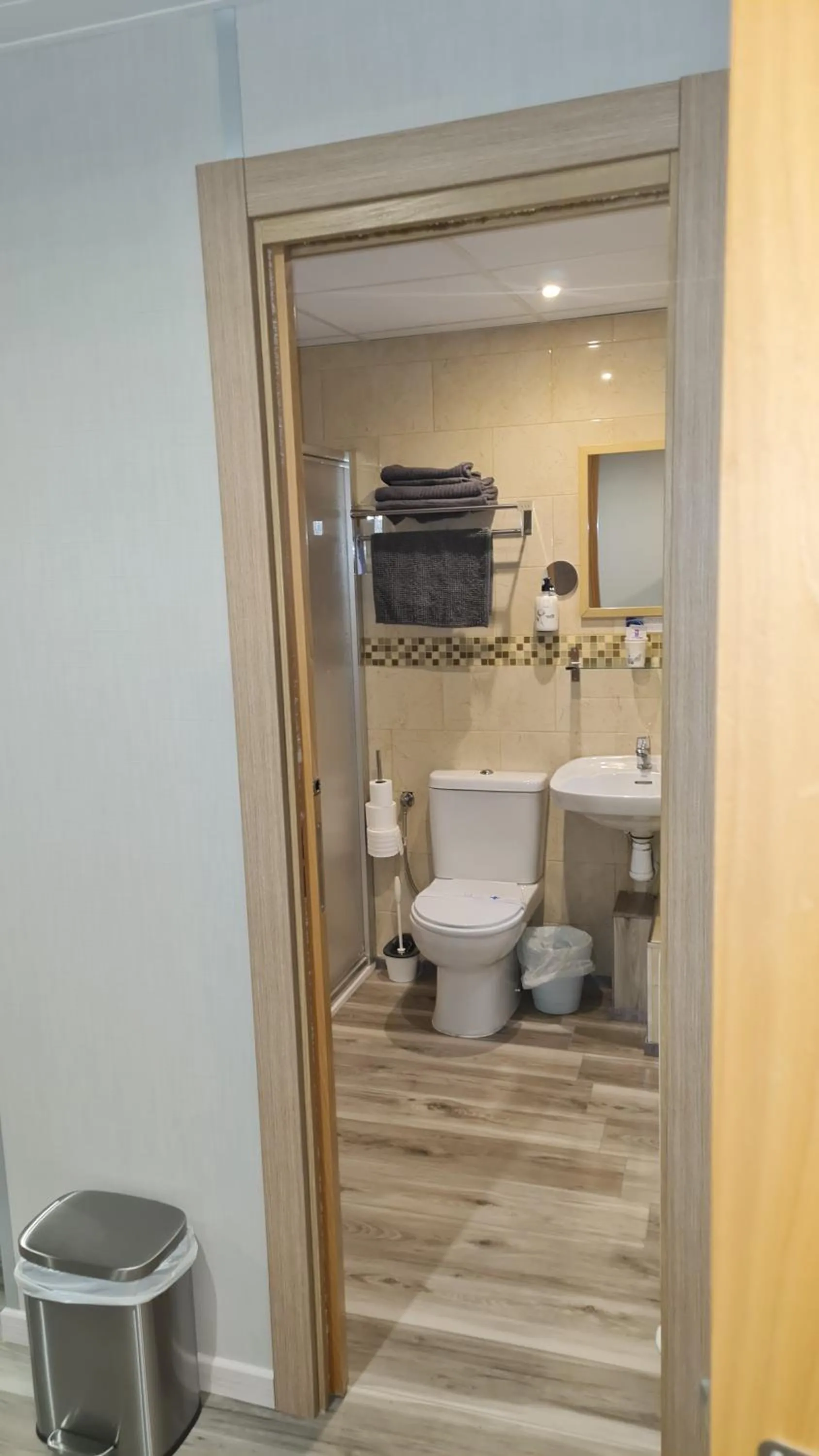Bathroom in Hostal Alcazaba
