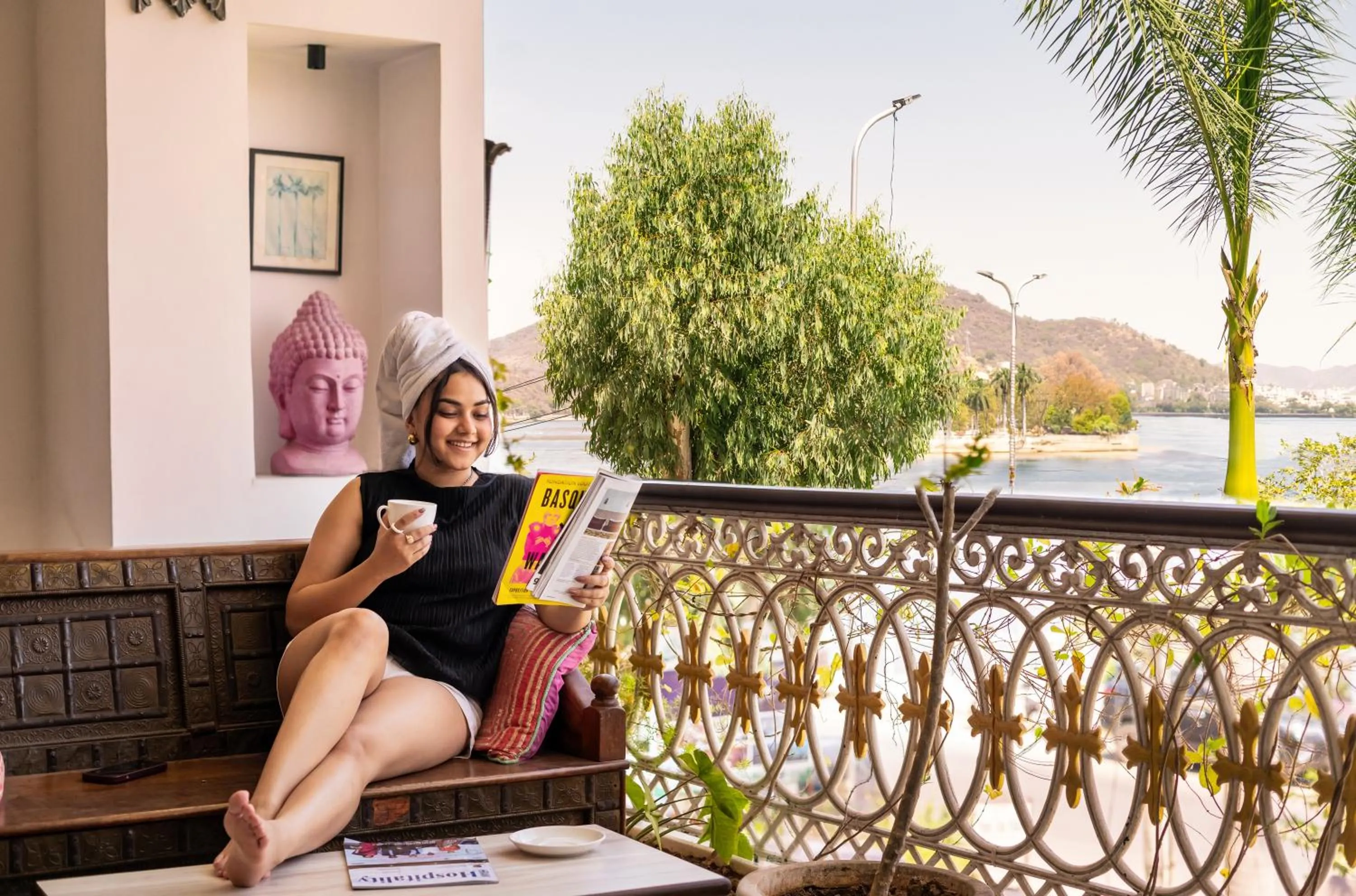 Balcony/Terrace in Panna Vilas - A Lake Facing Boutique Hotel