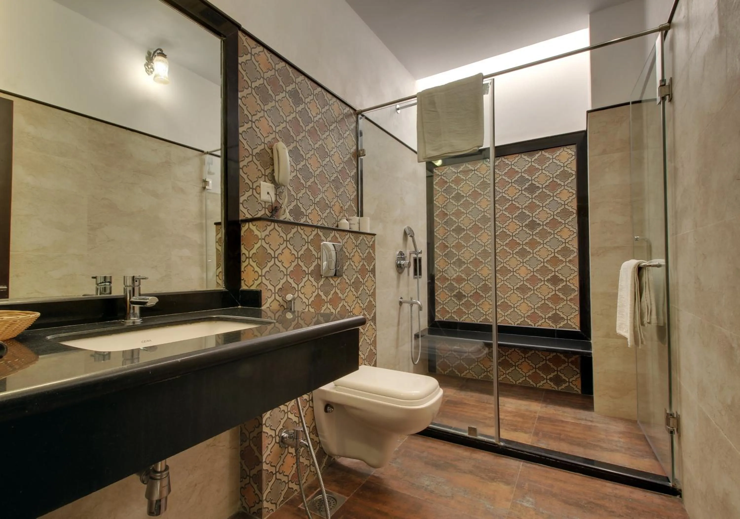 Bathroom in Panna Vilas - A Lake Facing Boutique Hotel