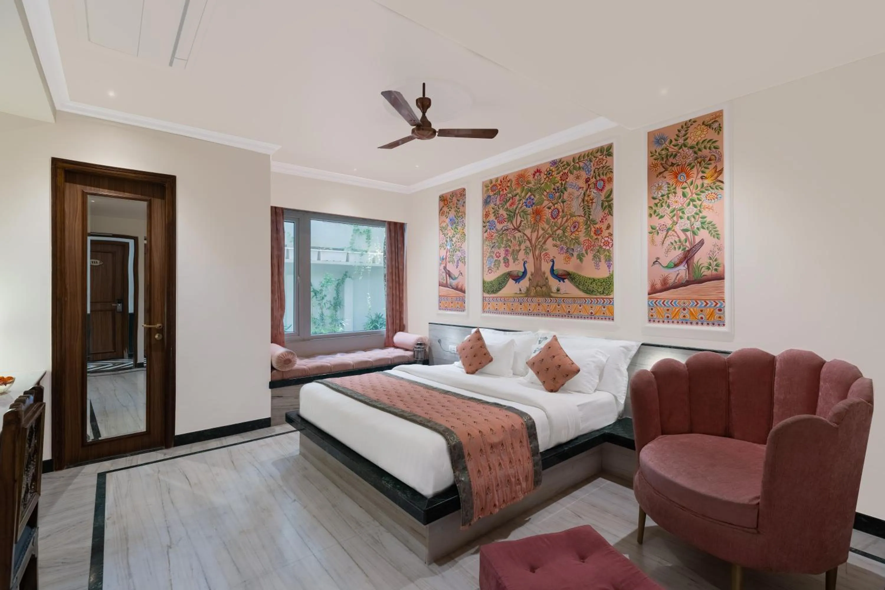 View (from property/room), Bed in Panna Vilas - A Lake Facing Boutique Hotel