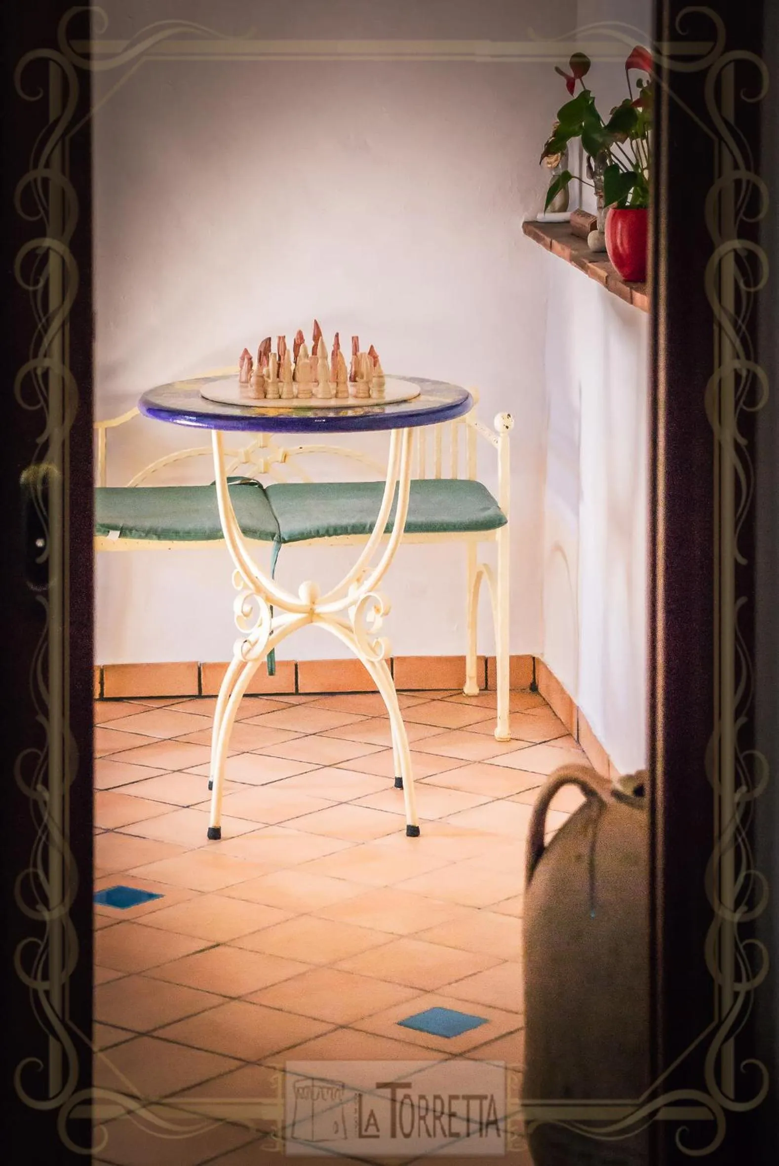 Decorative detail in B&B La Torretta