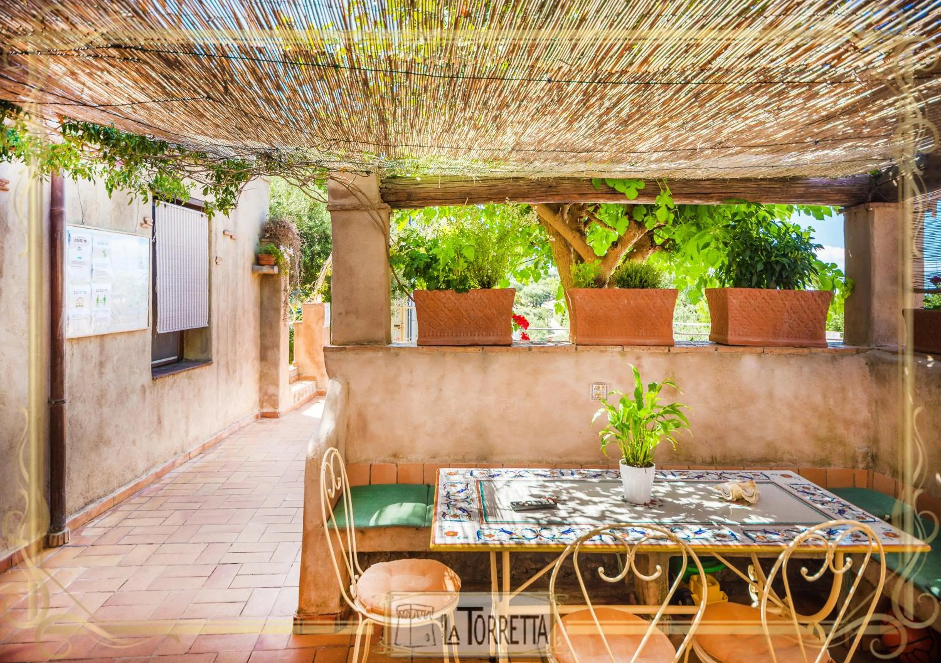 Patio in B&B La Torretta