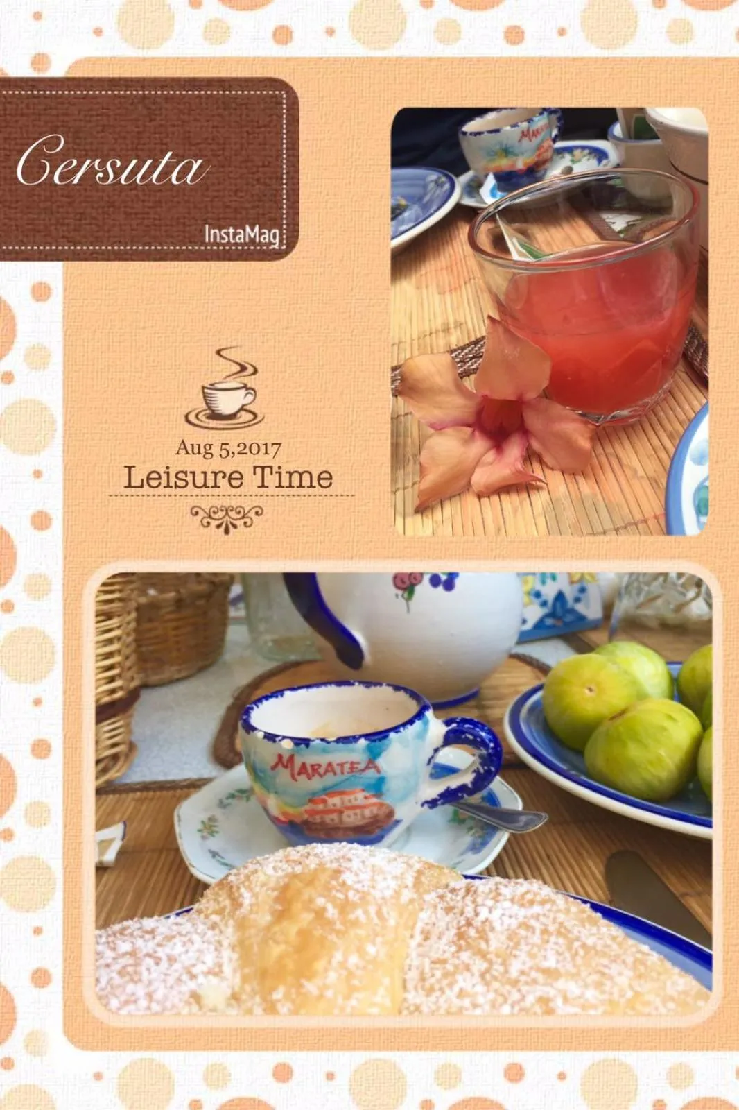 Food and drinks in B&B La Torretta