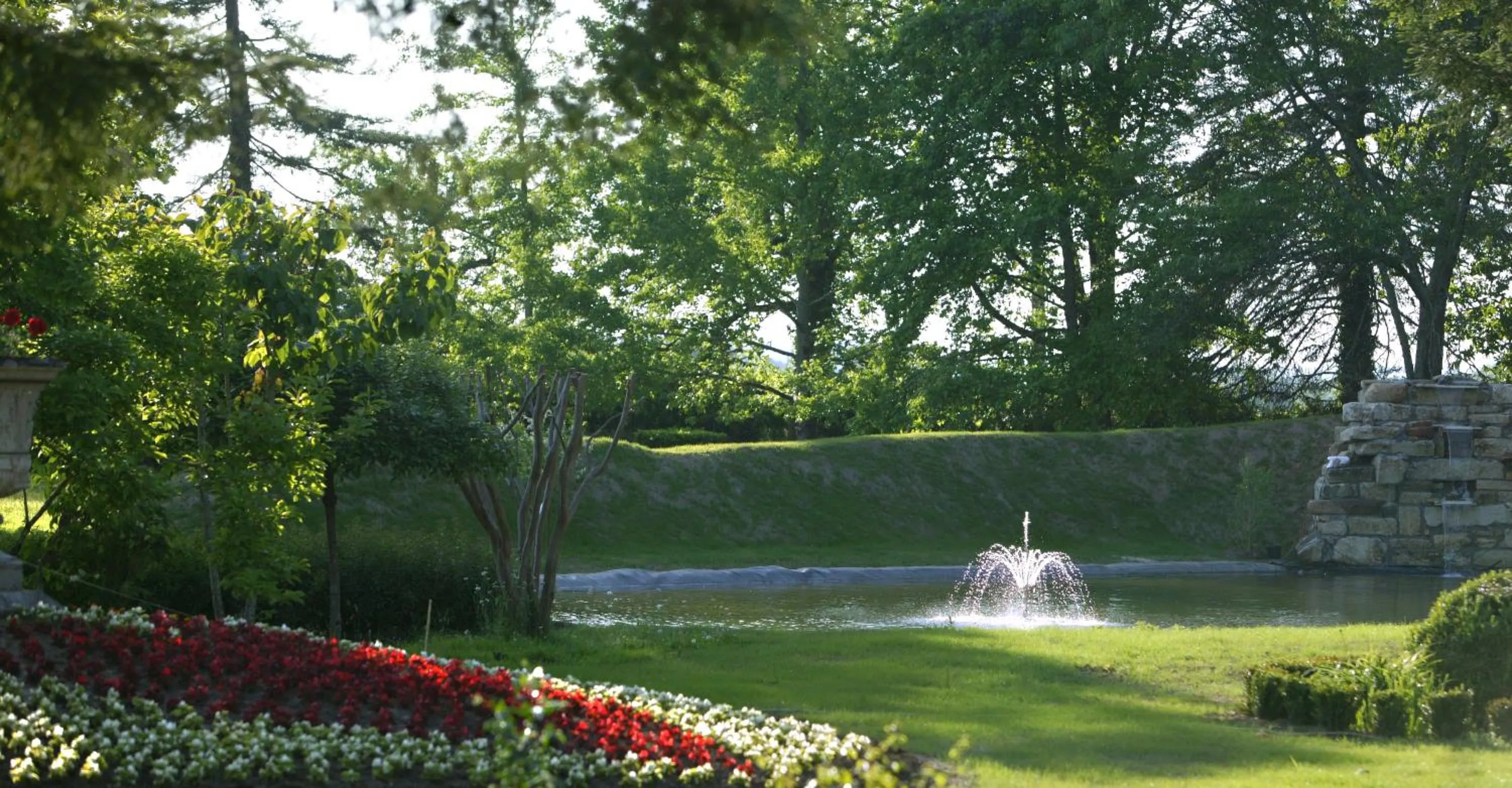 Garden in Le Manoir de Bellerive