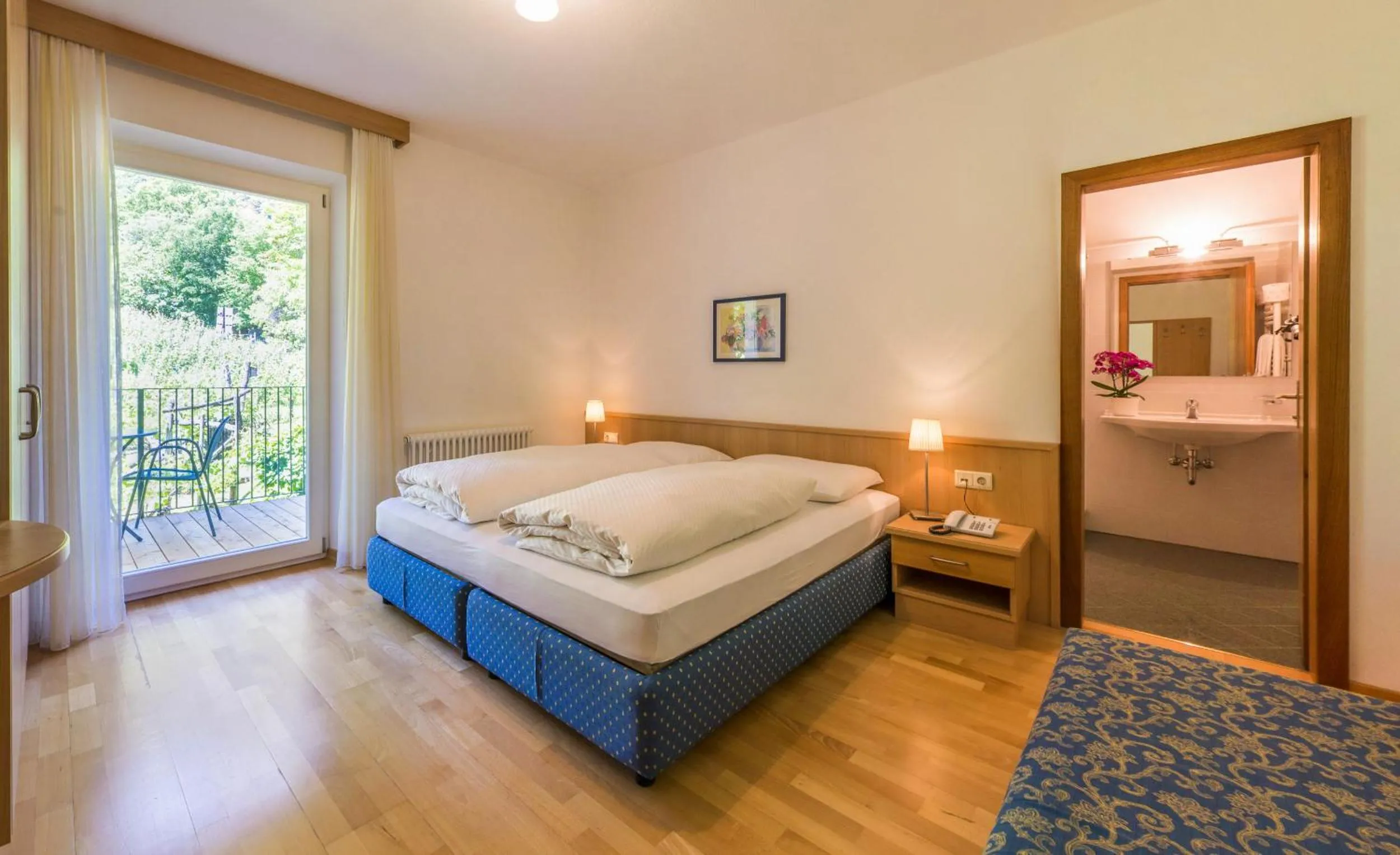Bed in Pension Gruenwald