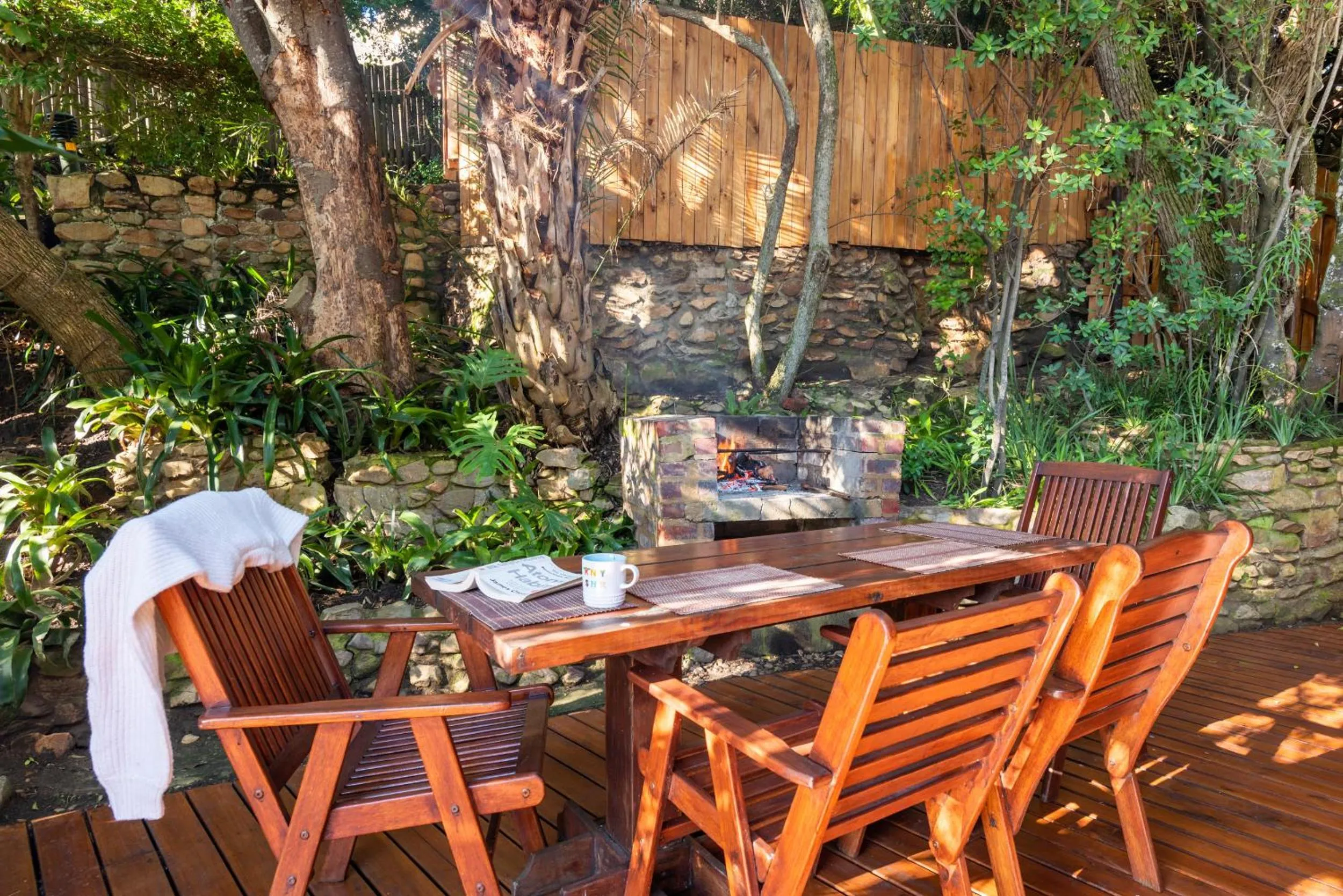 BBQ facilities in Under Milkwood Resort