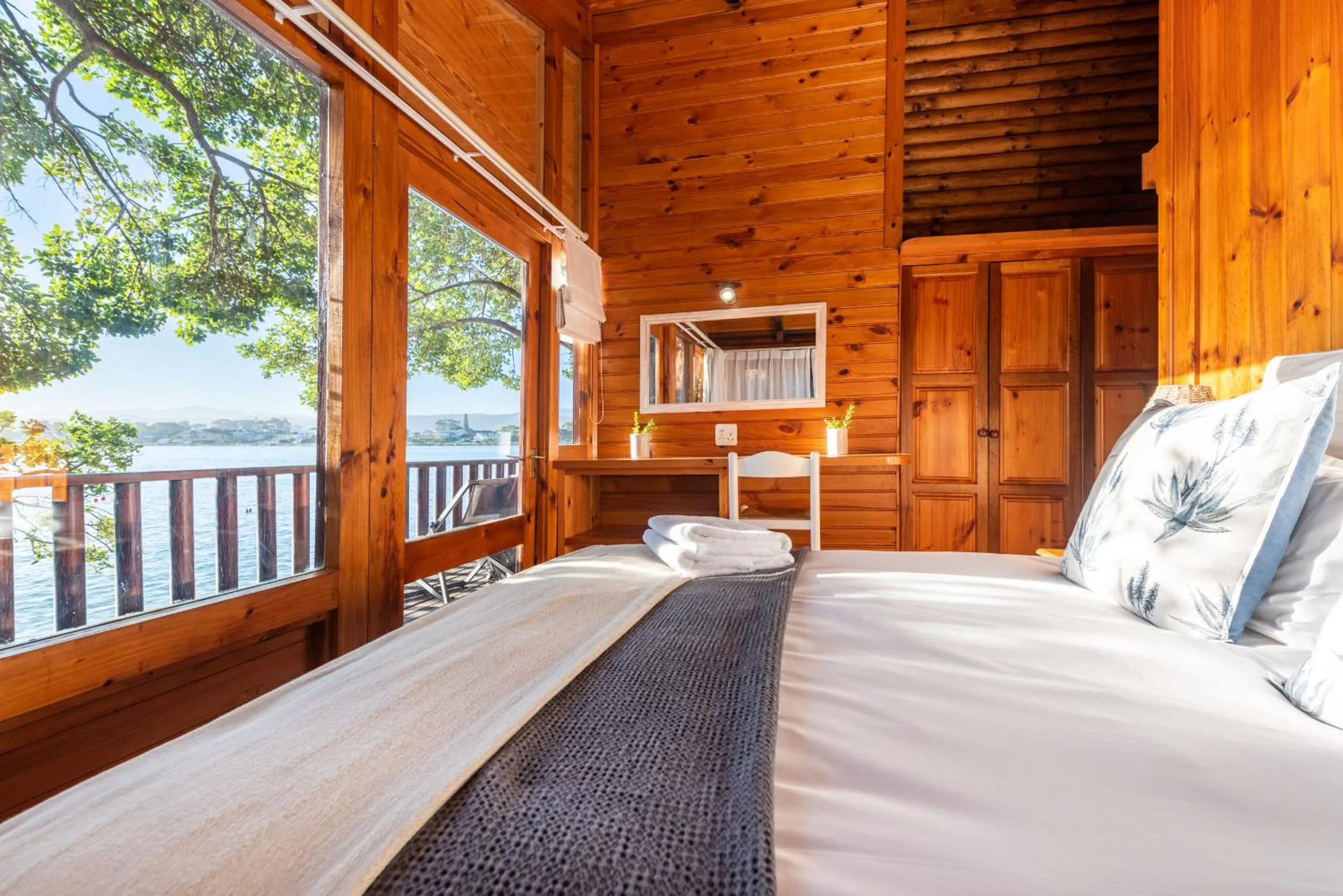 View (from property/room), Bed in Under Milkwood Resort