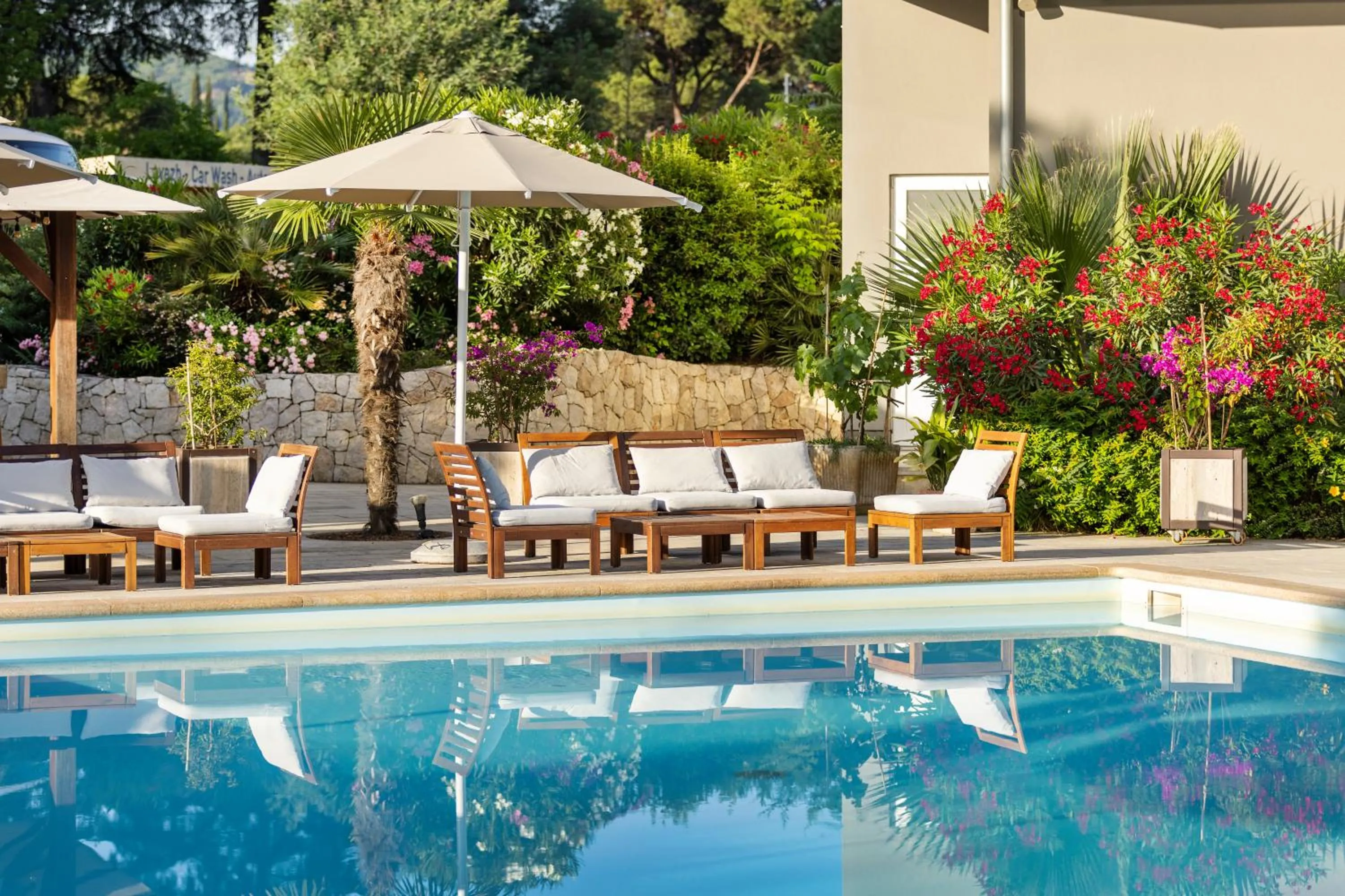 Swimming pool in Rogner Hotel Tirana