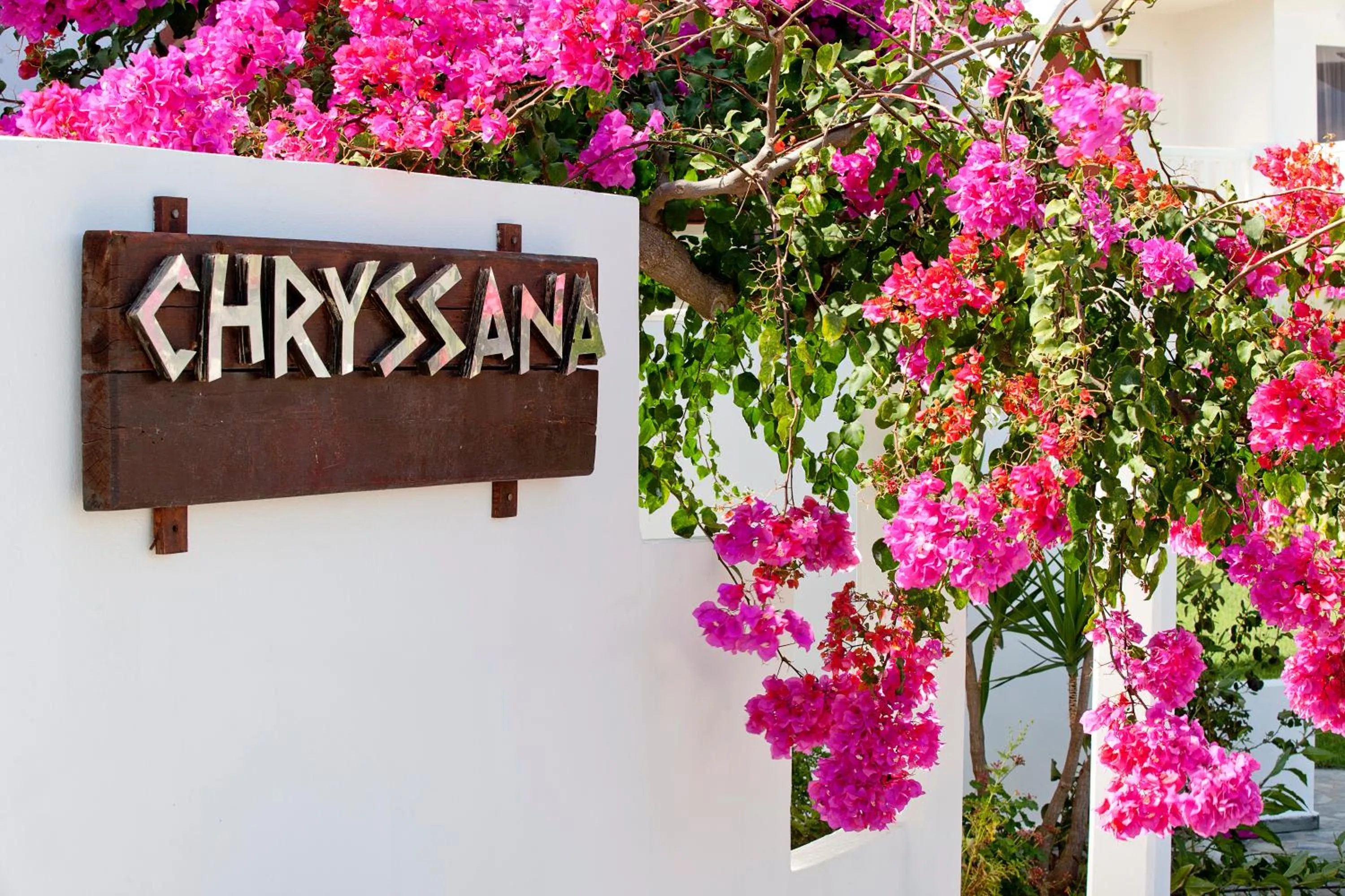 Facade/entrance in Mrs Chryssana Beach Hotel
