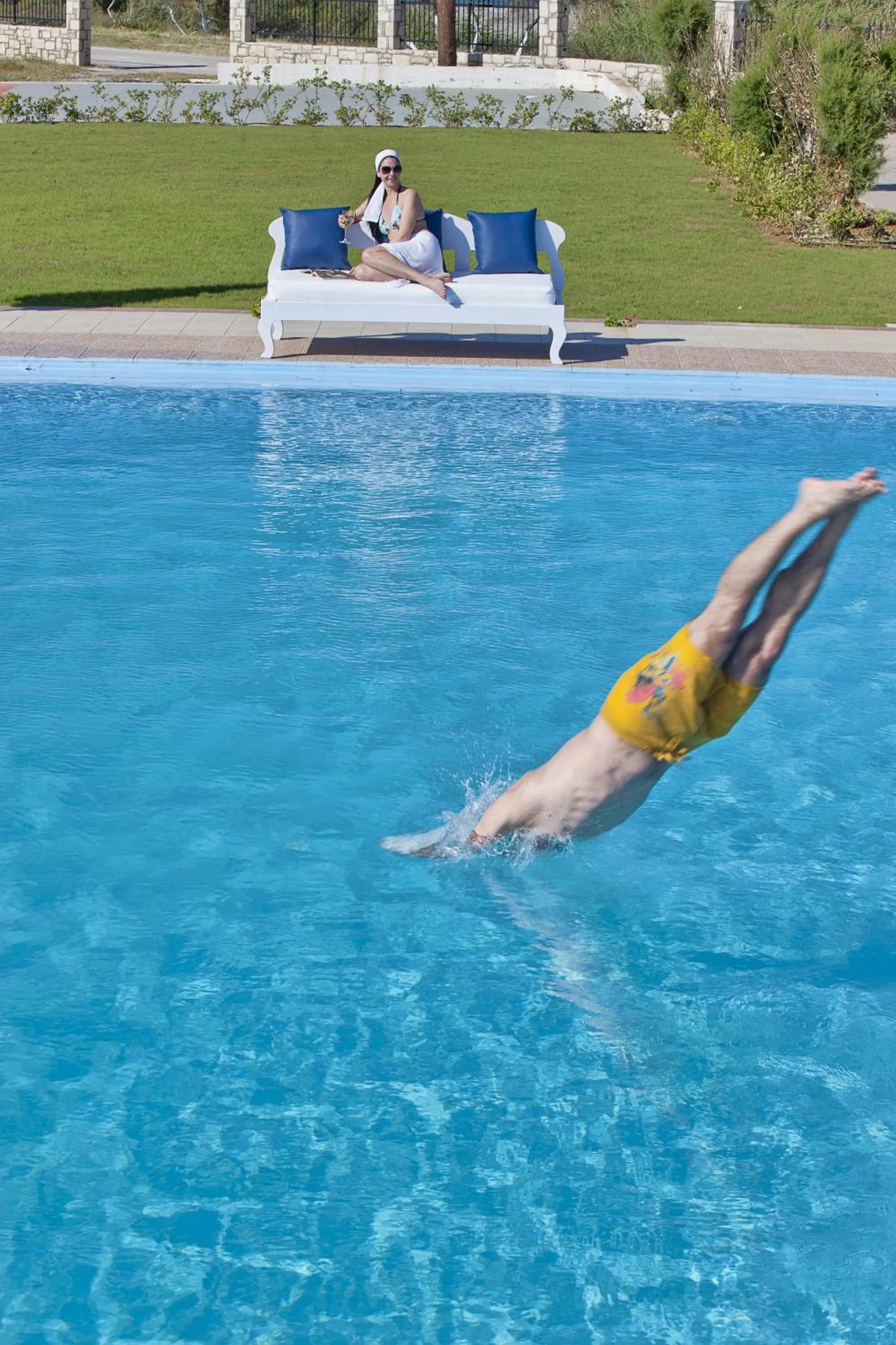 Swimming pool in Mrs Chryssana Beach Hotel