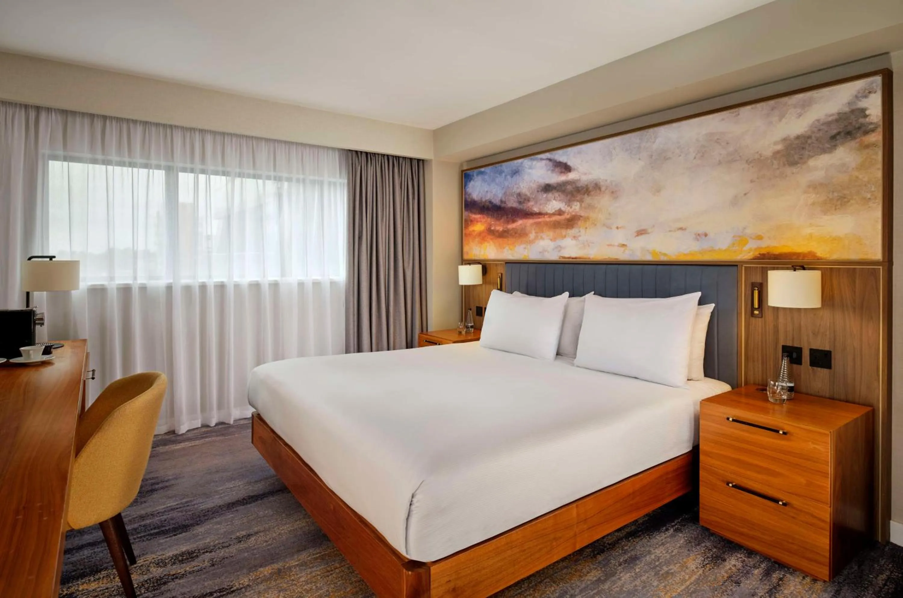 Bed in DoubleTree by Hilton Lincoln