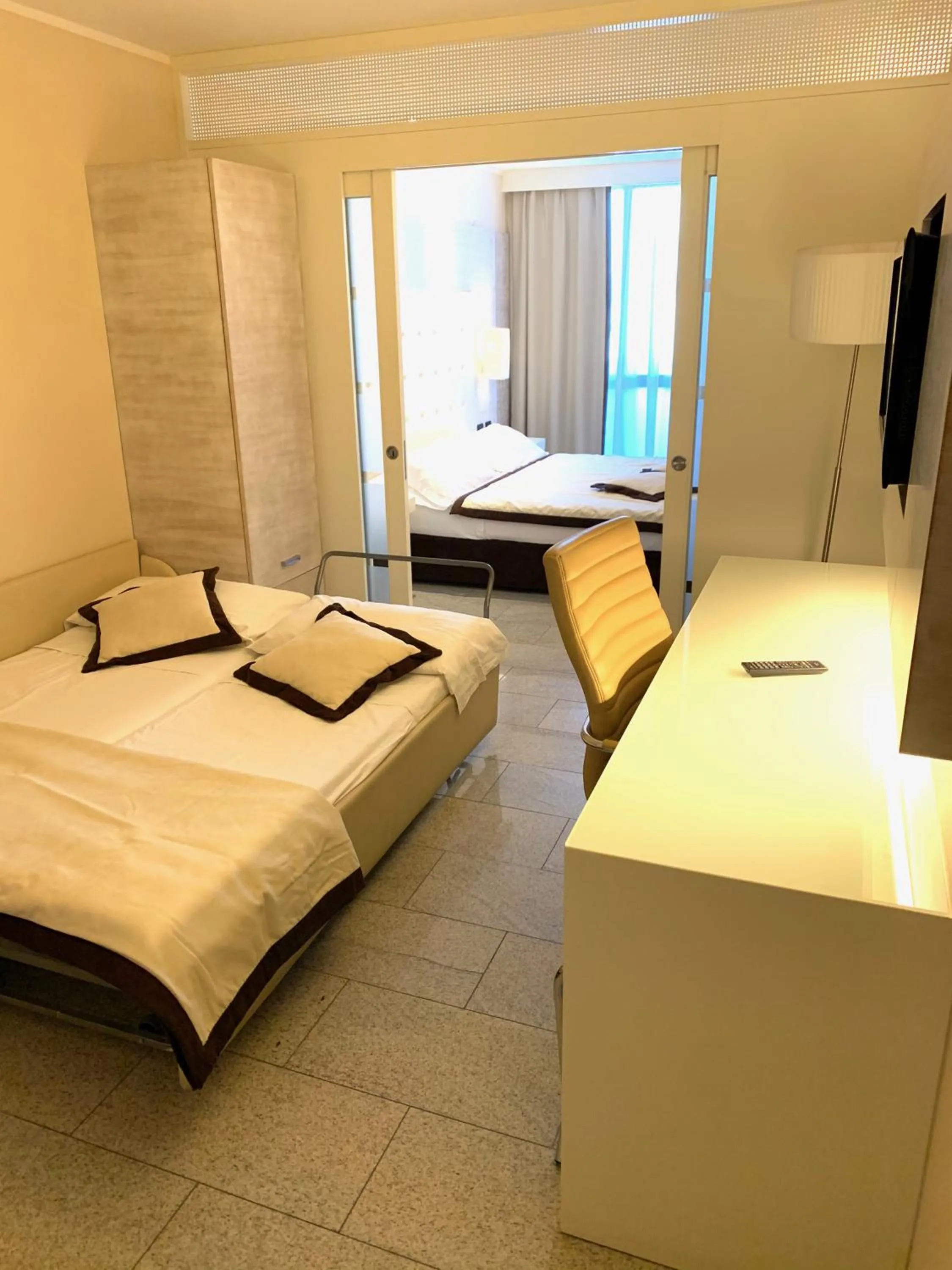 Bed in Hotel San Carlo