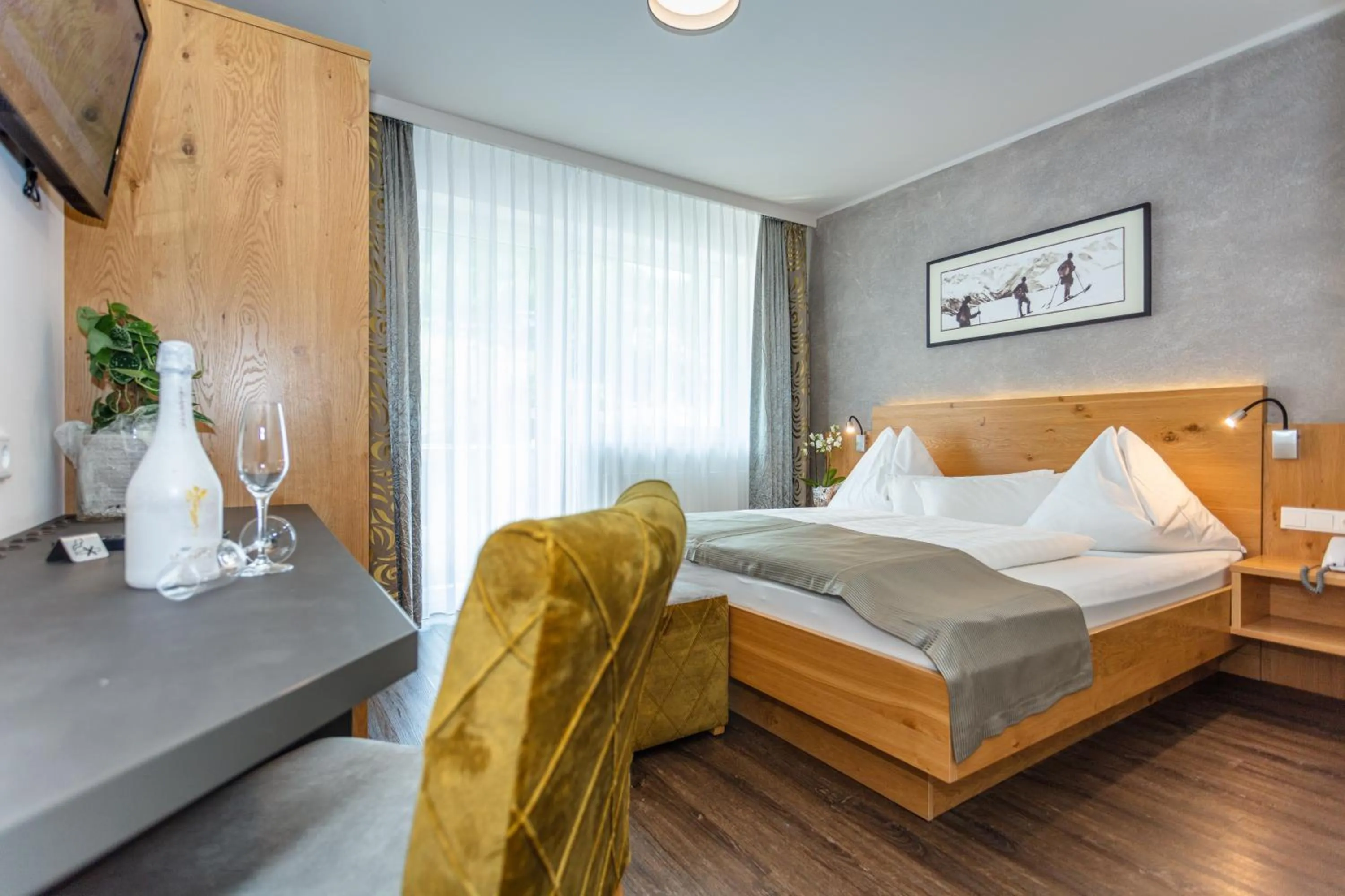 Bed in Hotel Almrausch