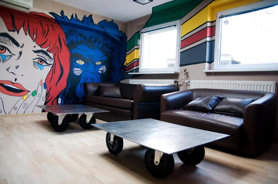 Lobby or reception, Seating Area in Corner Hostel