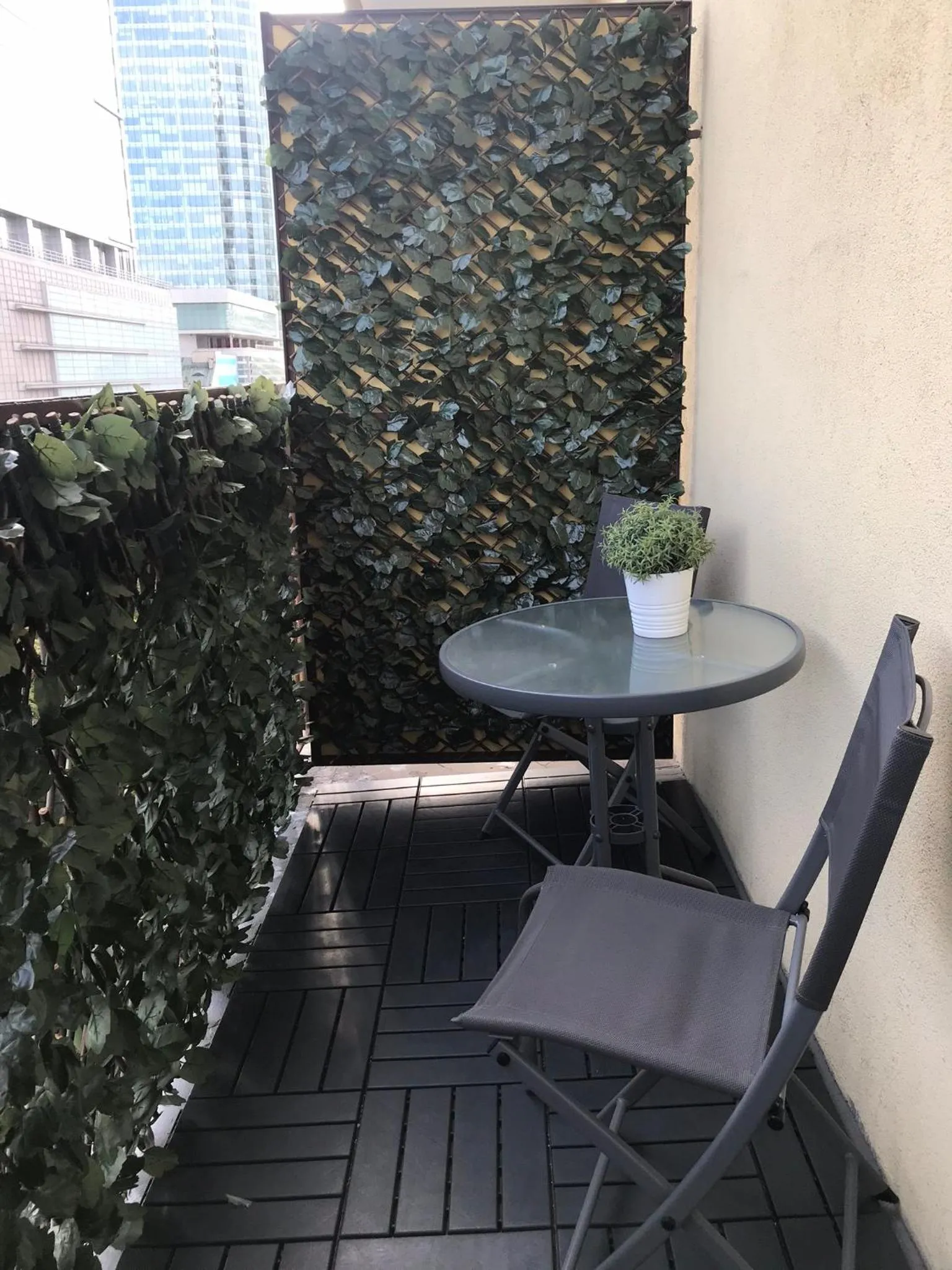 Balcony/Terrace in Good Time Apartments Warsaw - Świętokrzyska