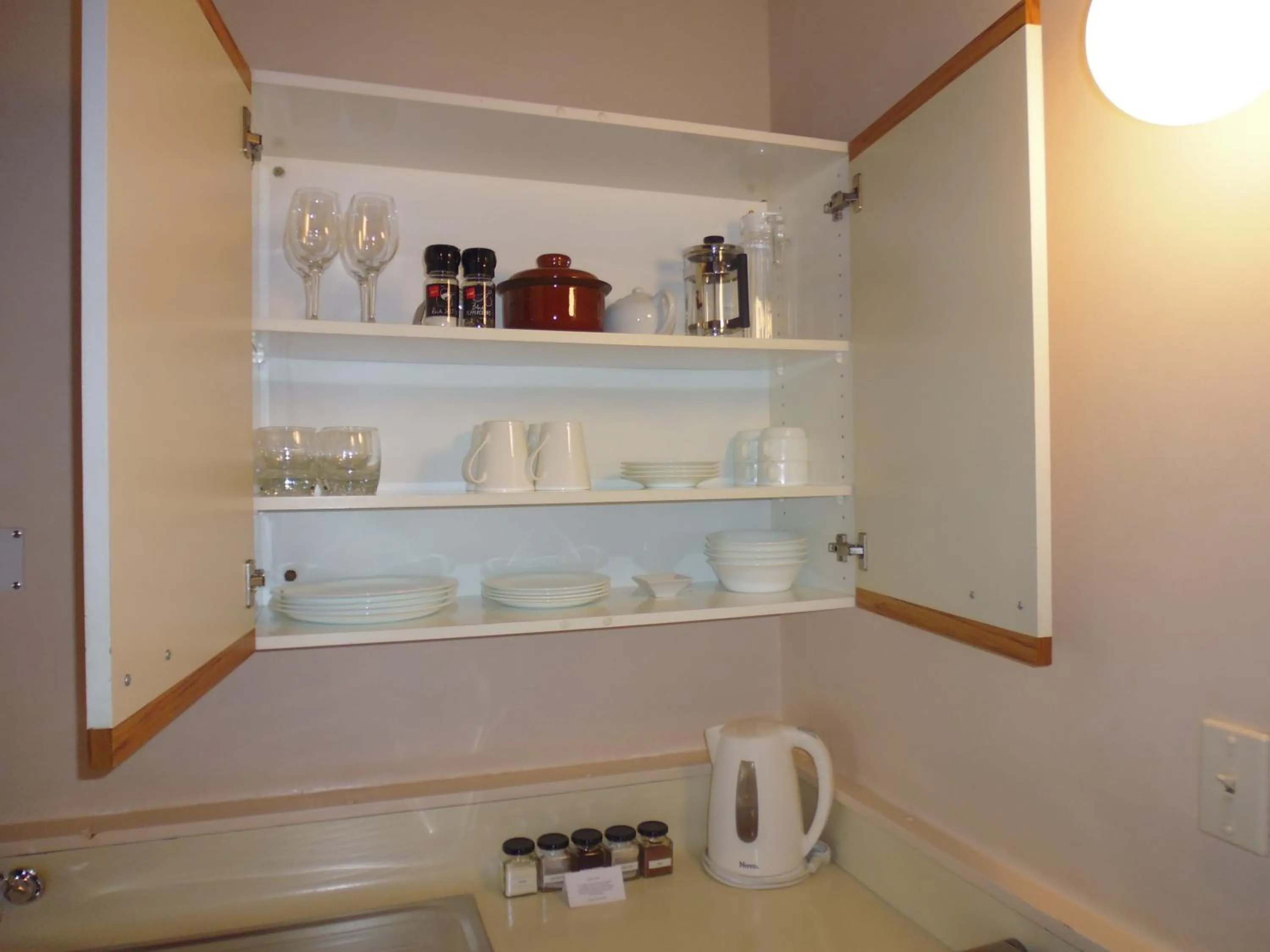 Kitchen or kitchenette in Spa Lodge Motel