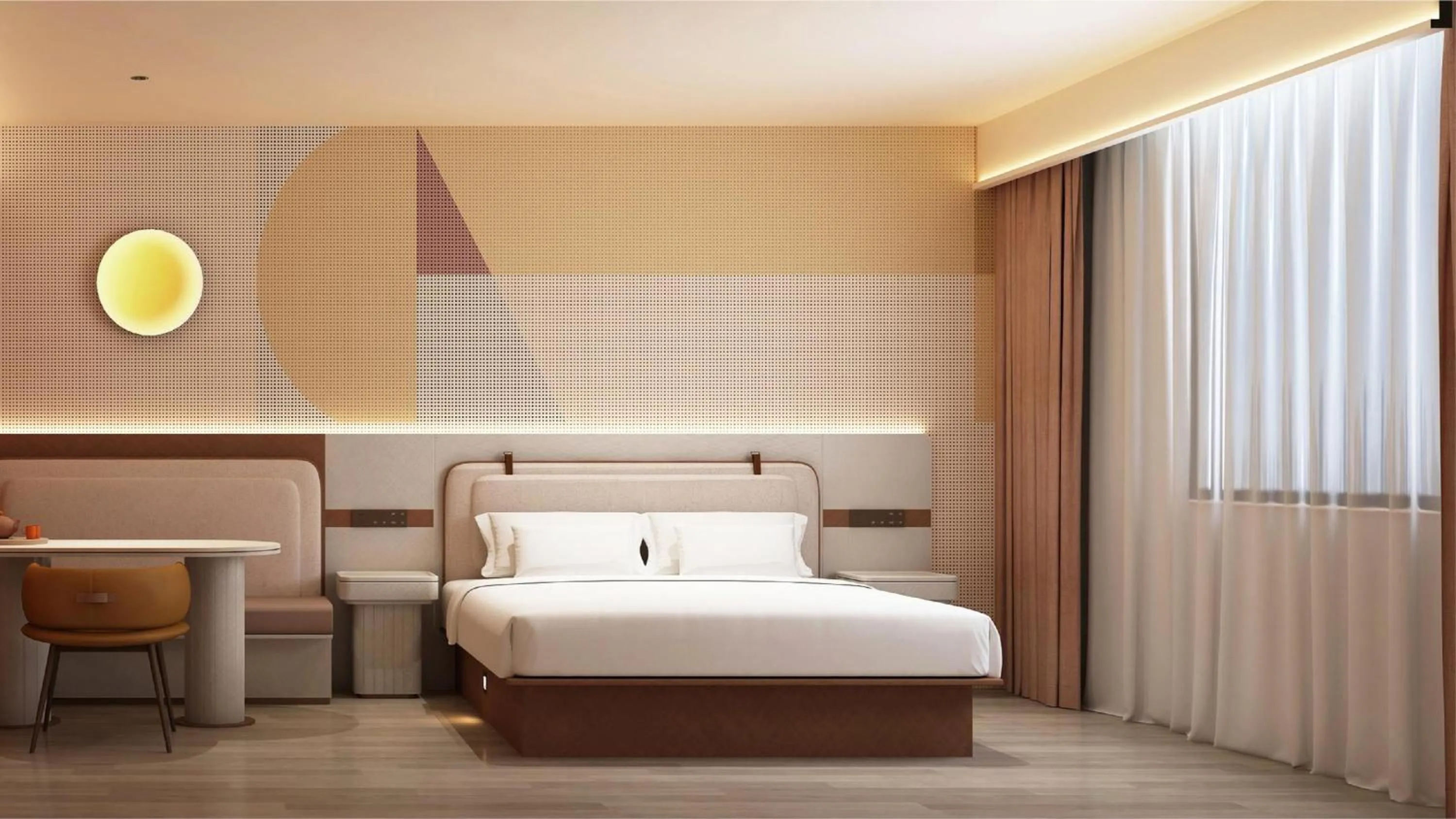 Bed in Dorsett Wuhan