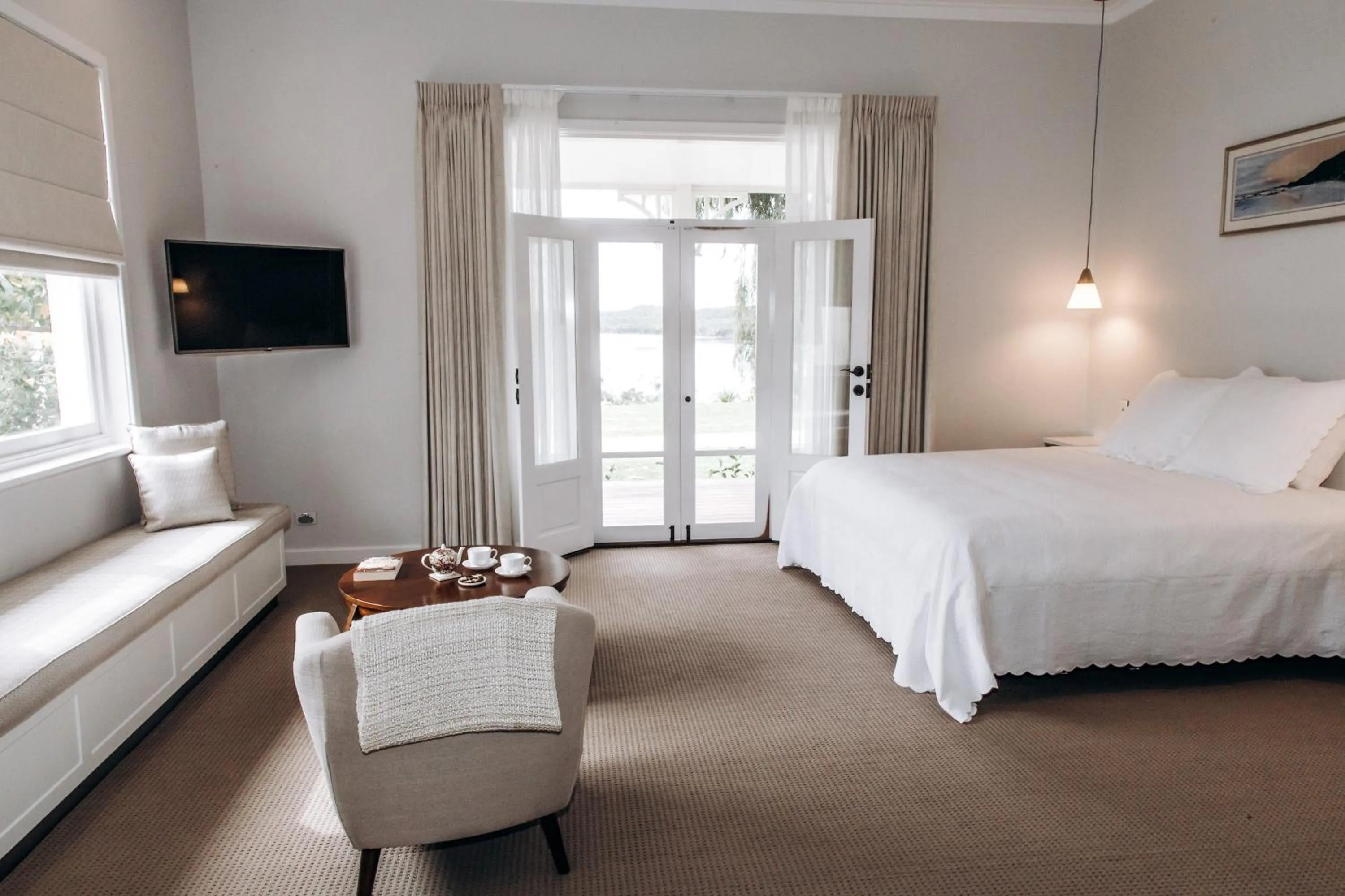 Bed in Winniston Lodge Luxury Accommodation