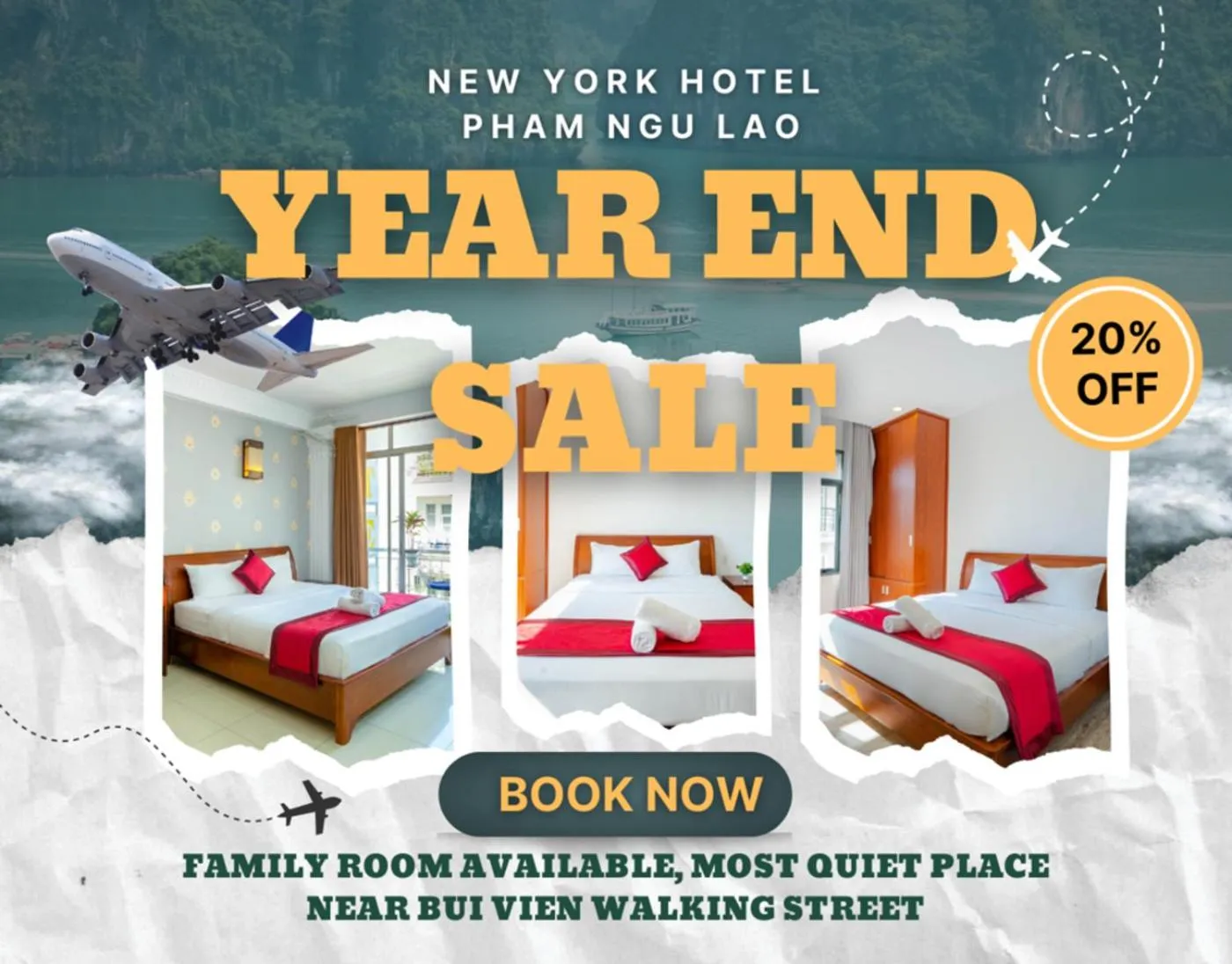 Logo/Certificate/Sign in New York Hotel Pham Ngu Lao