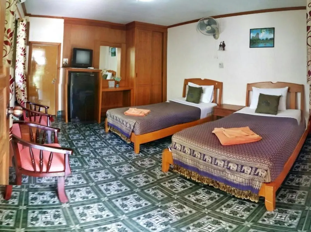 Bed in Anawin Bungalows