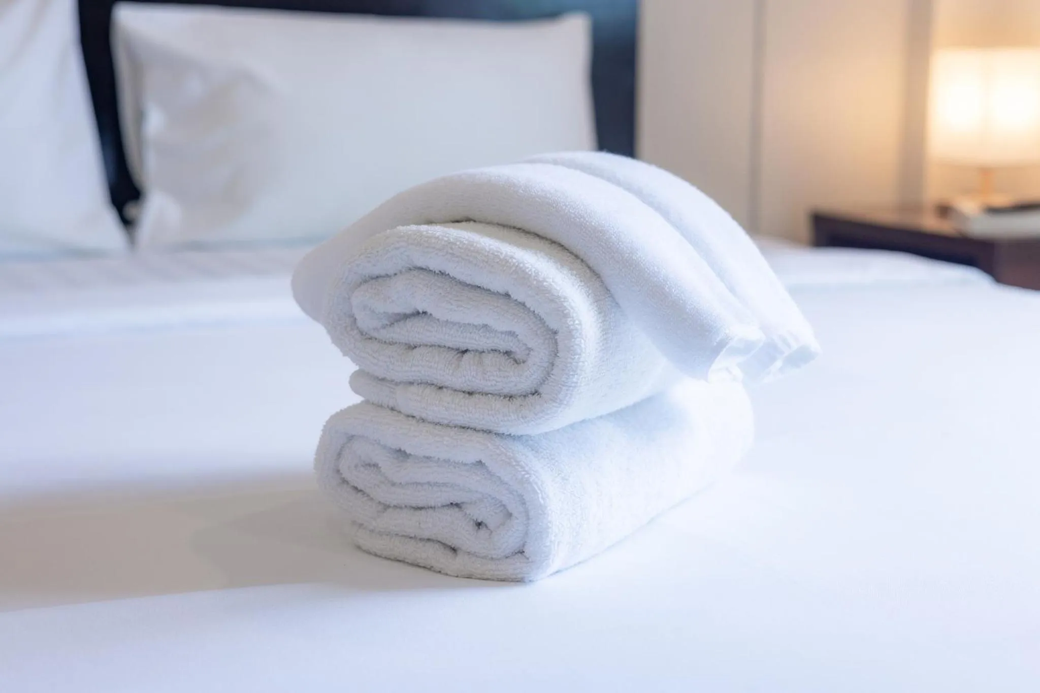 towels, Bed in Baan Yuyen Karon Guesthouse