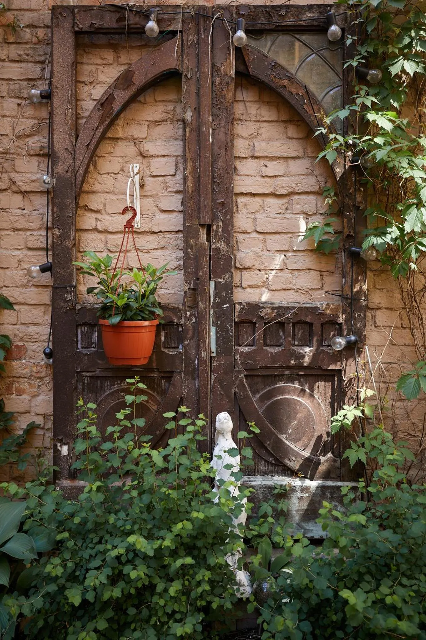 Inner courtyard view in Stabu Sēta Apartments