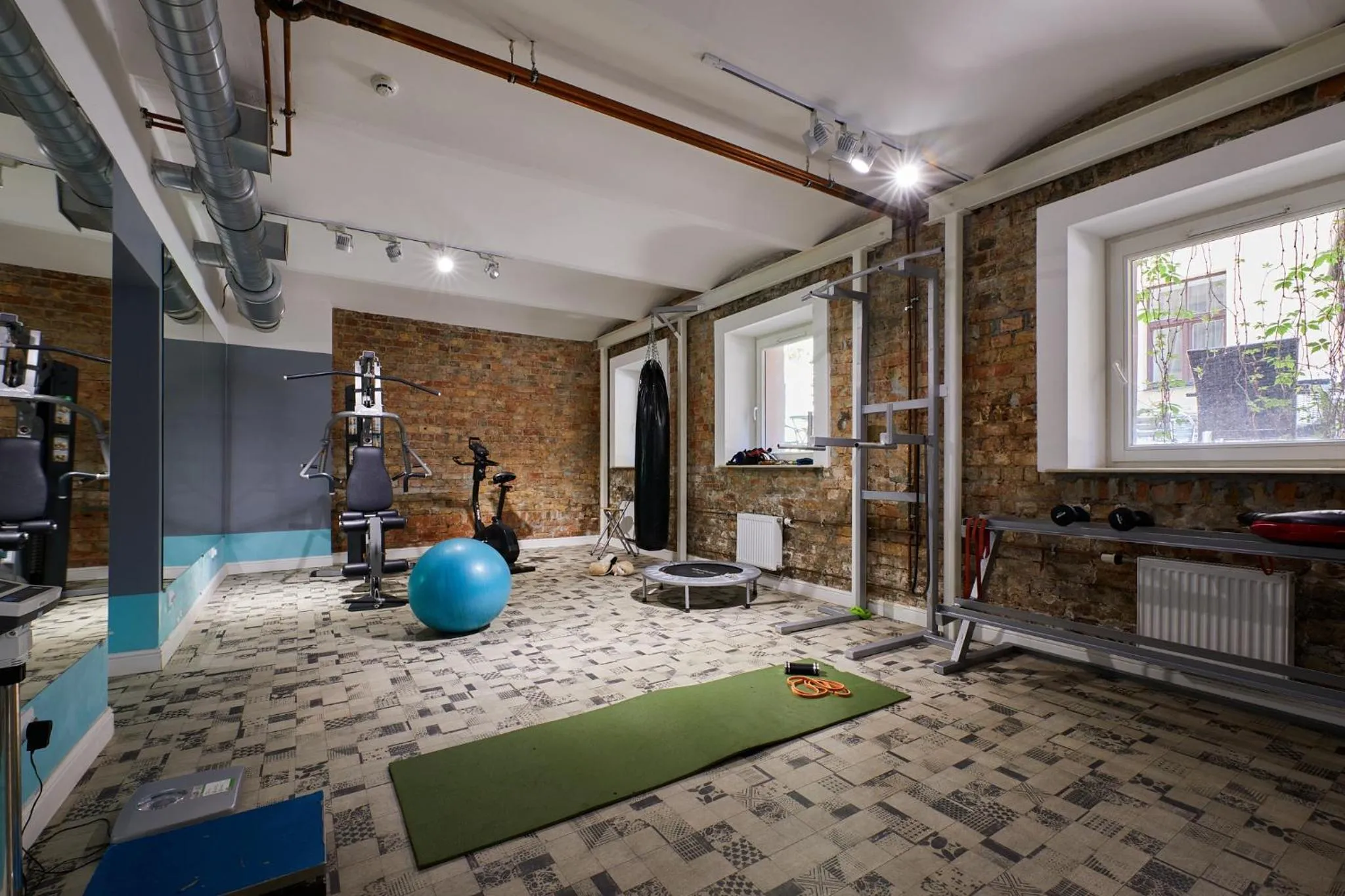 Fitness centre/facilities in Stabu Sēta Apartments