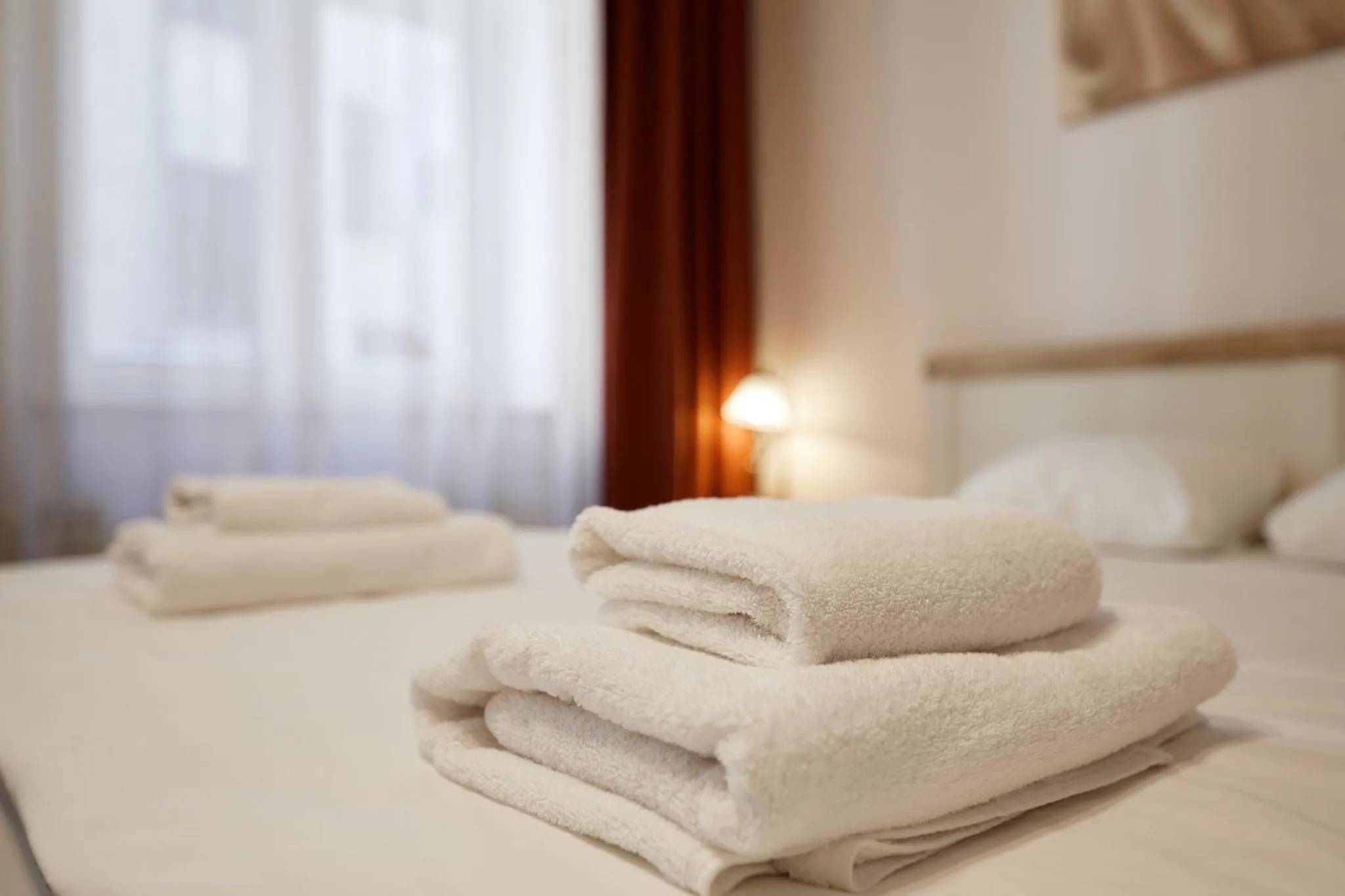 Bed in Stabu Sēta Apartments