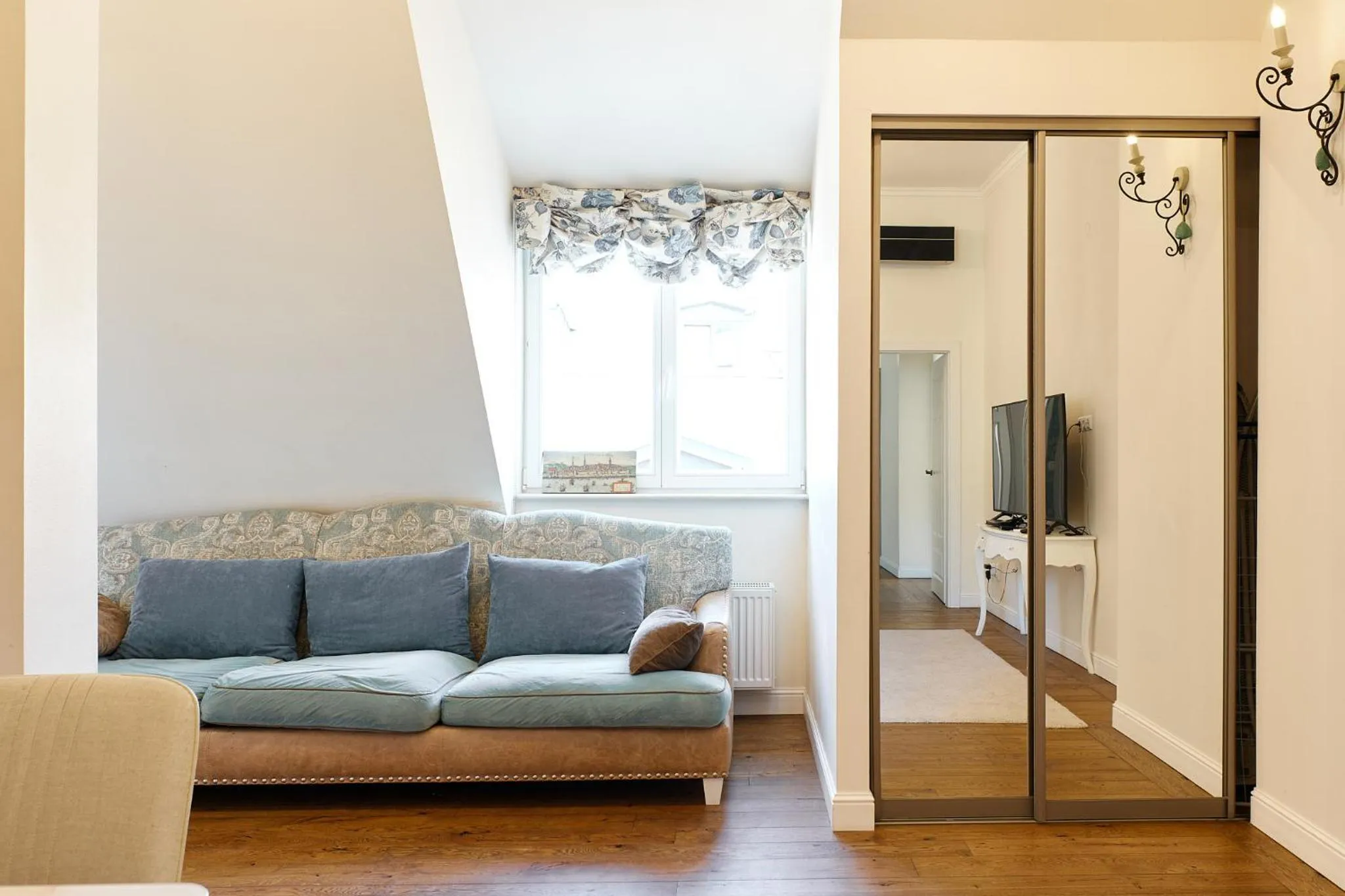 Living room in Stabu Sēta Apartments