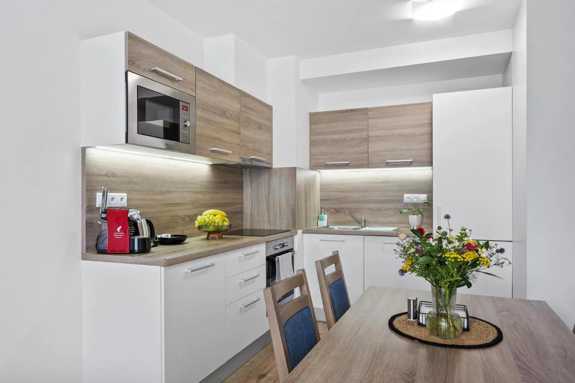 Kitchen or kitchenette in Apart Hotel VIRGO